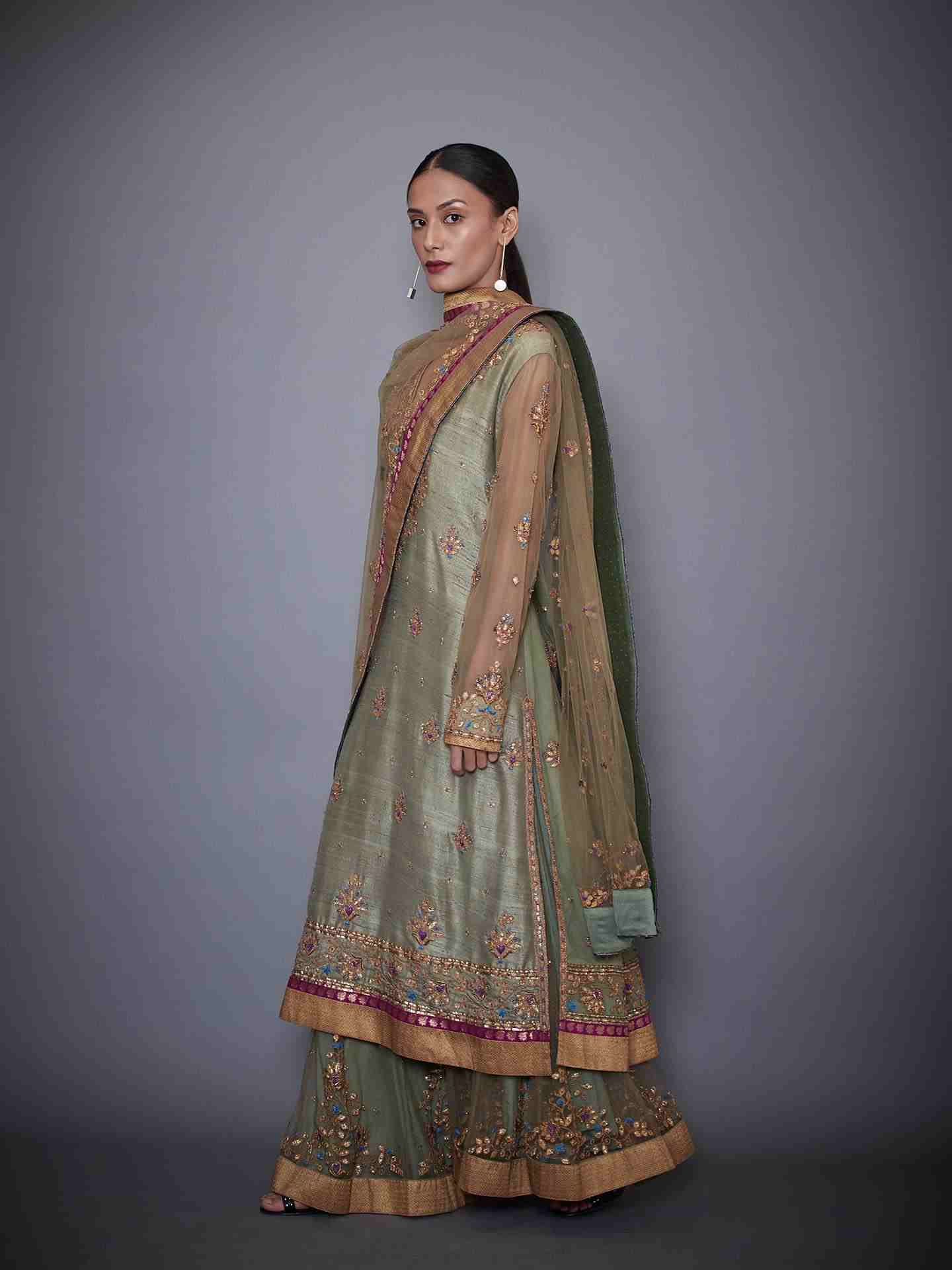 Khaki Pallavi Suit Set