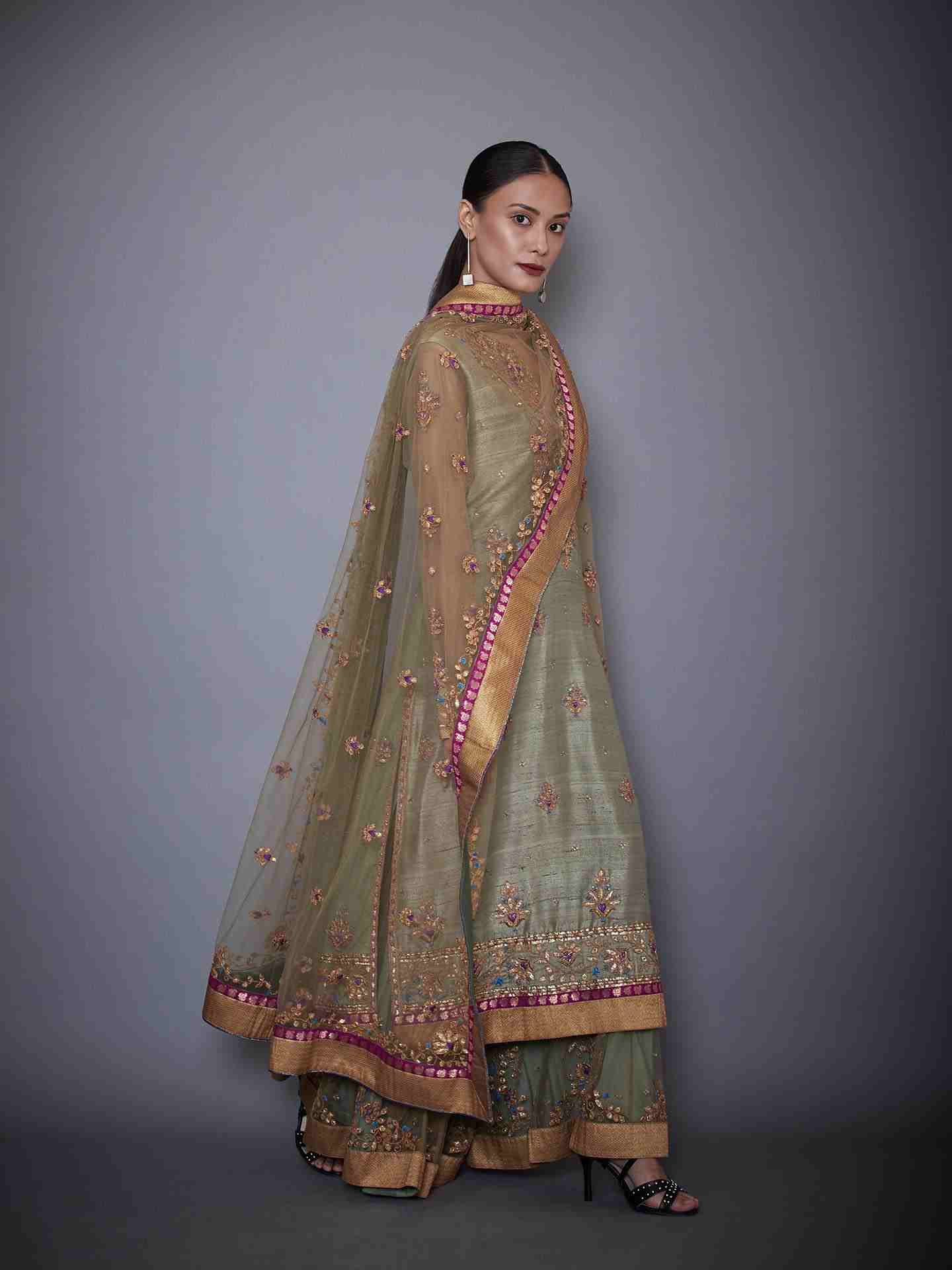 Khaki Pallavi Suit Set