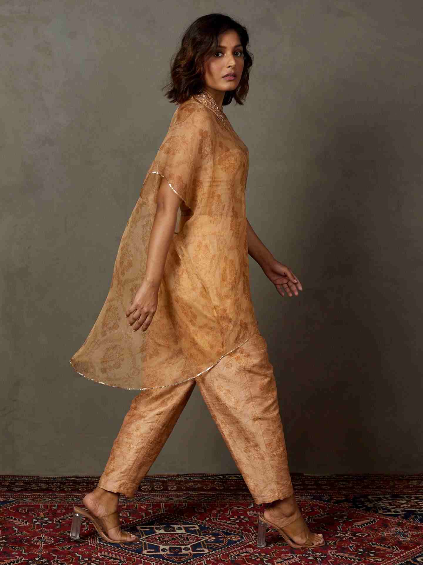 Beige & Gold Primrose Ensemble