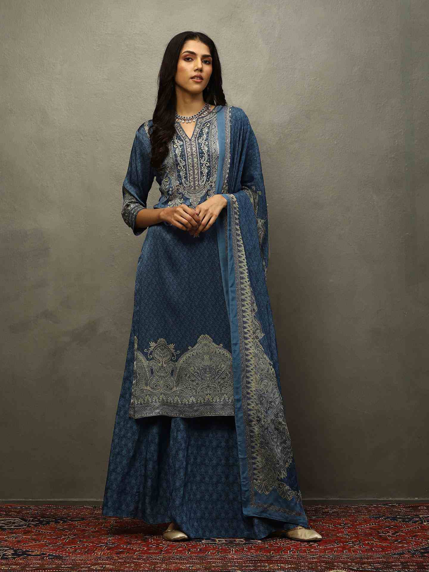 Indigo & Blue Vedam Suit Set