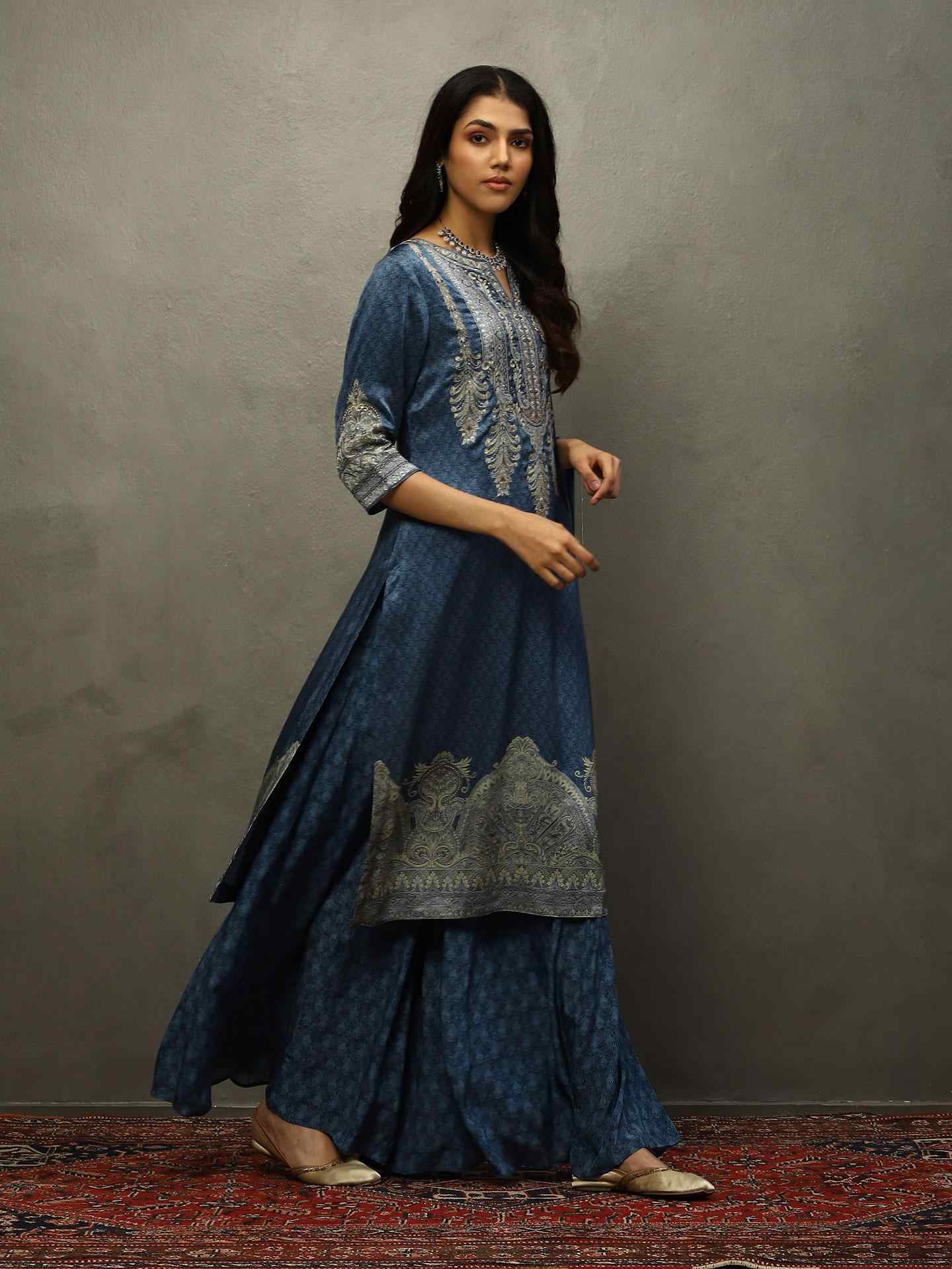 Indigo & Blue Vedam Suit Set