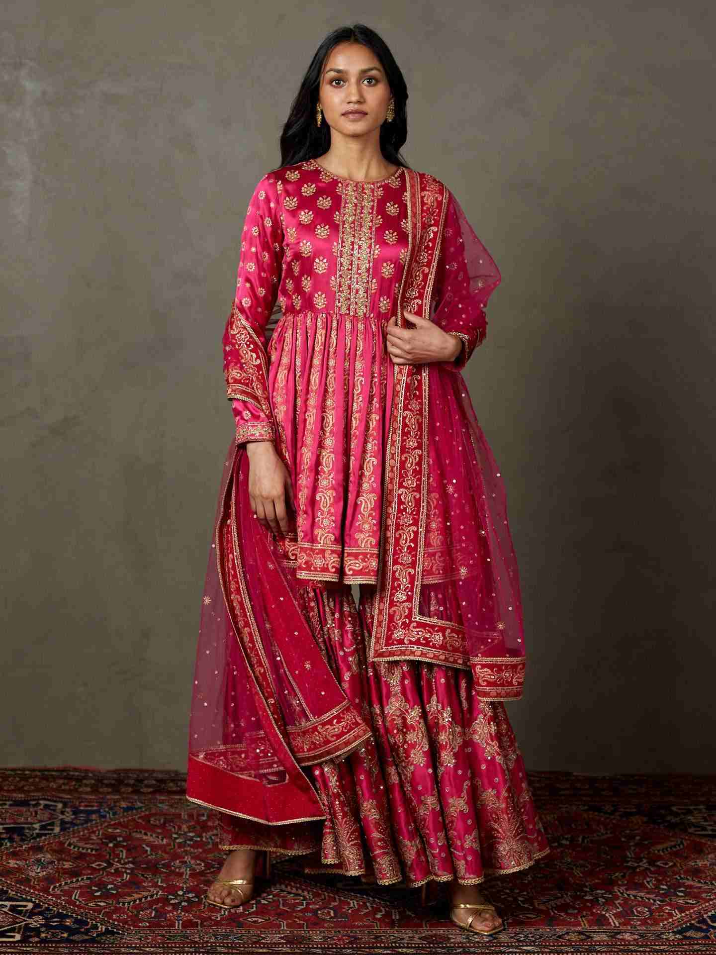 Fuschia Subhadra Suit Set