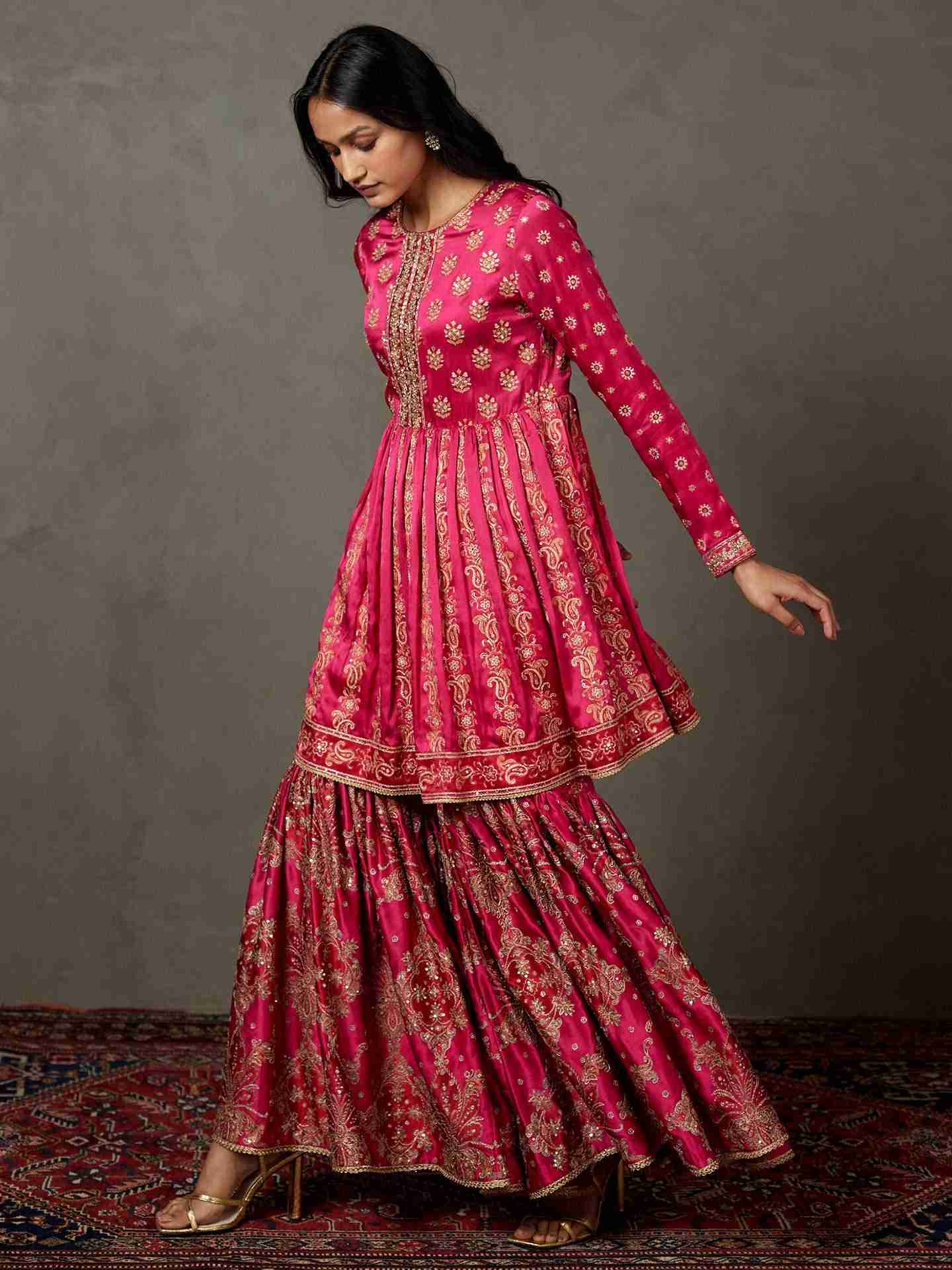 Fuschia Subhadra Suit Set