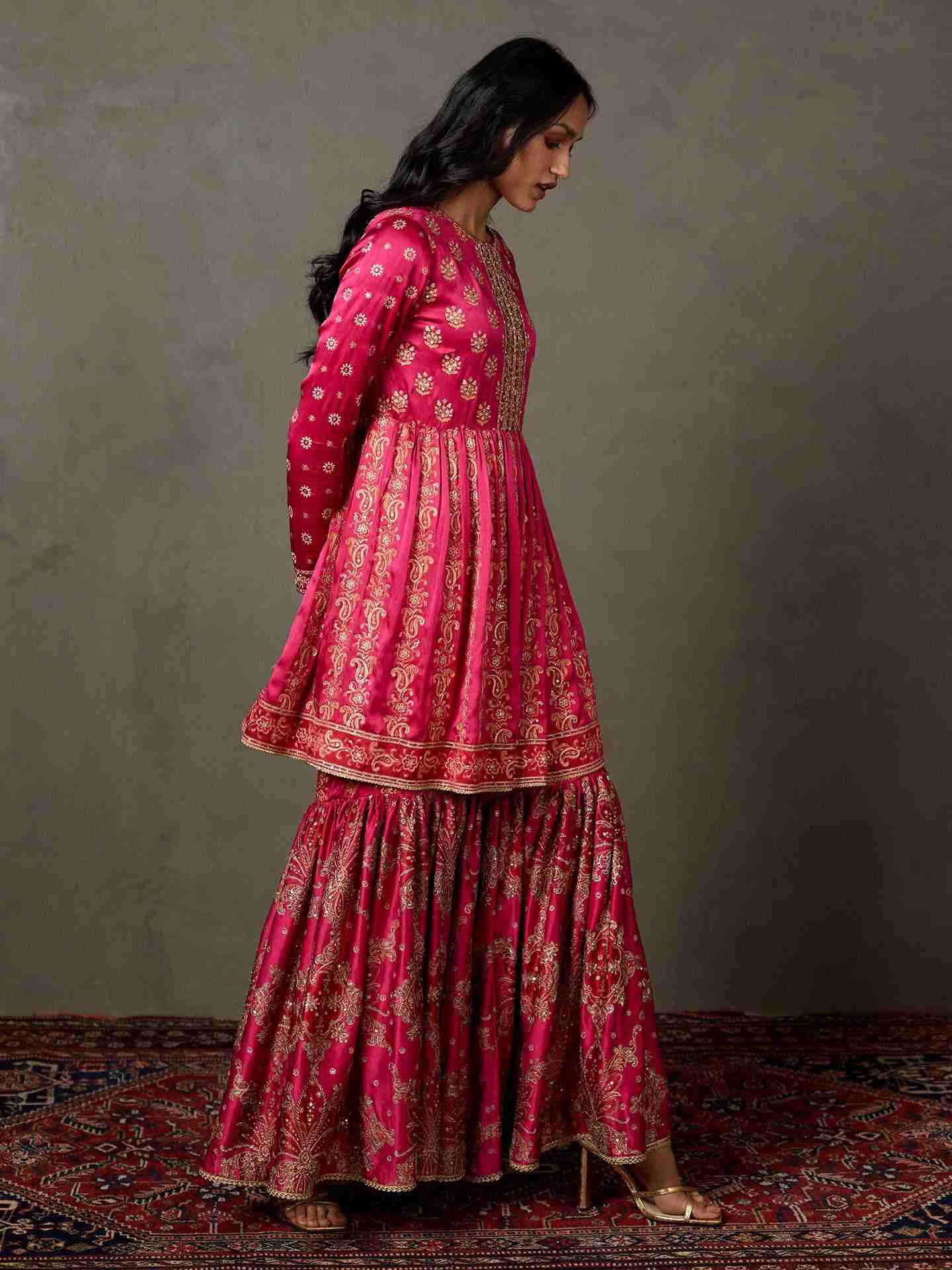 Fuschia Subhadra Suit Set
