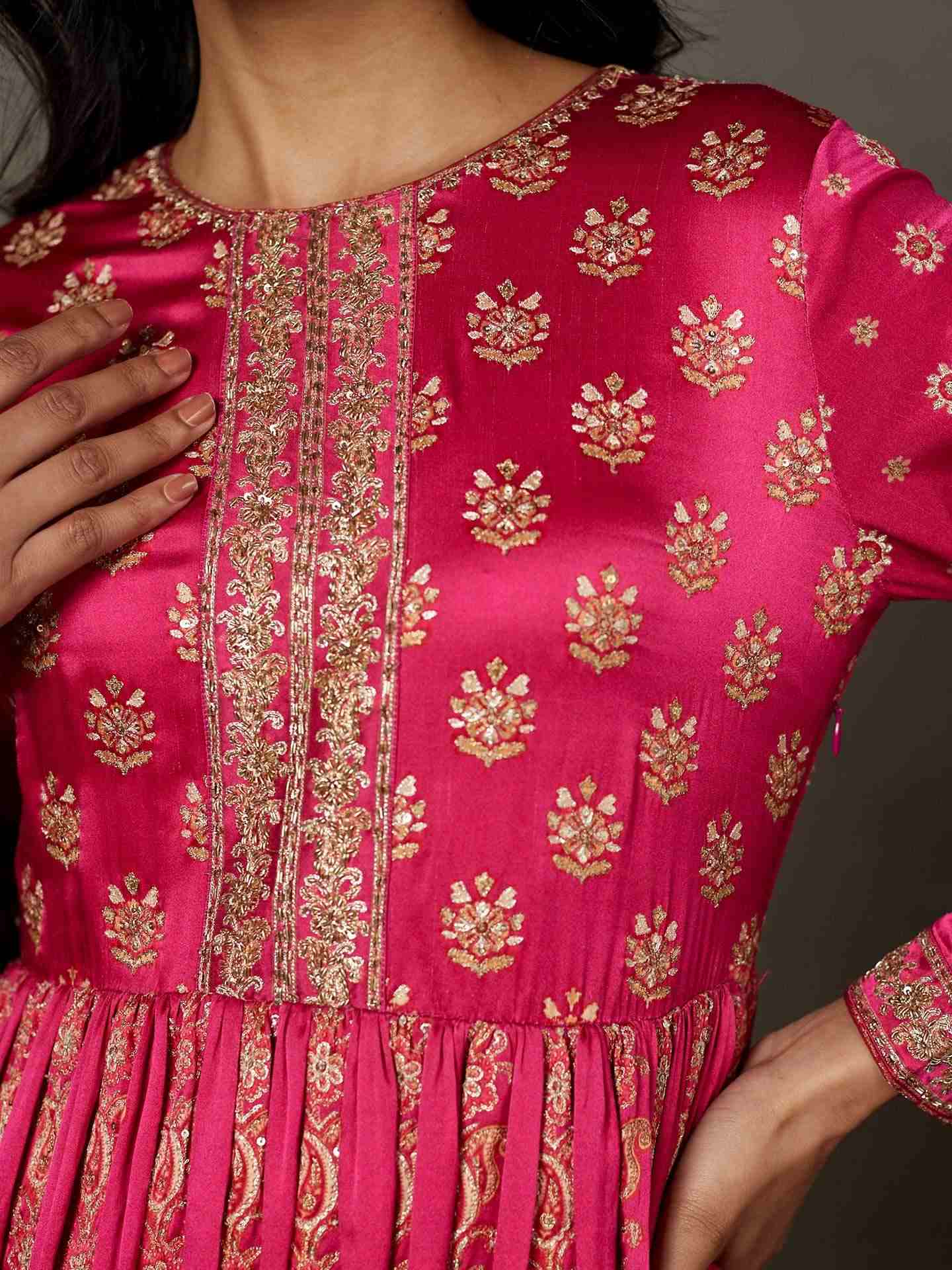 Fuschia Subhadra Suit Set