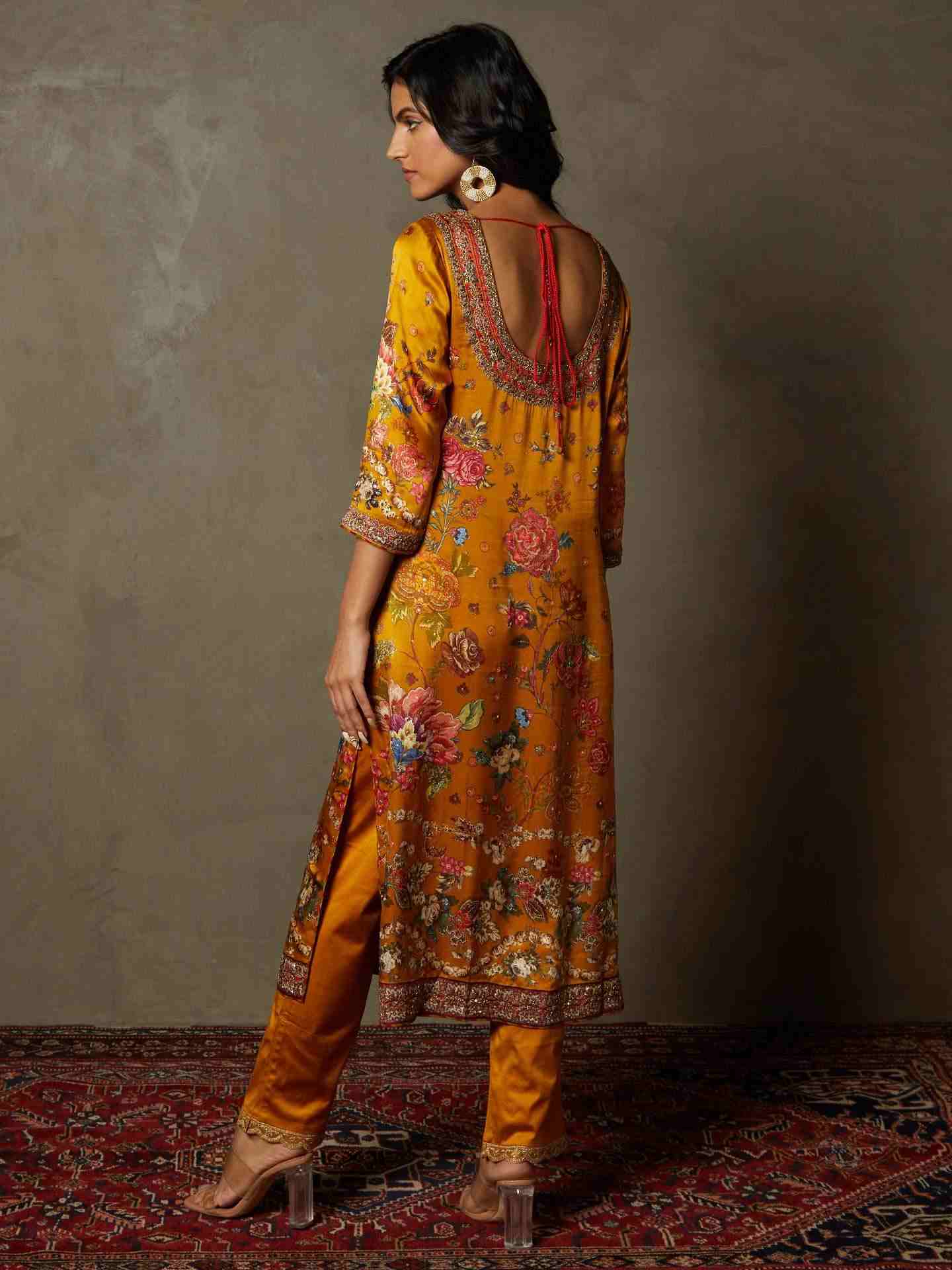 Mustard Wild Flower Suit Set