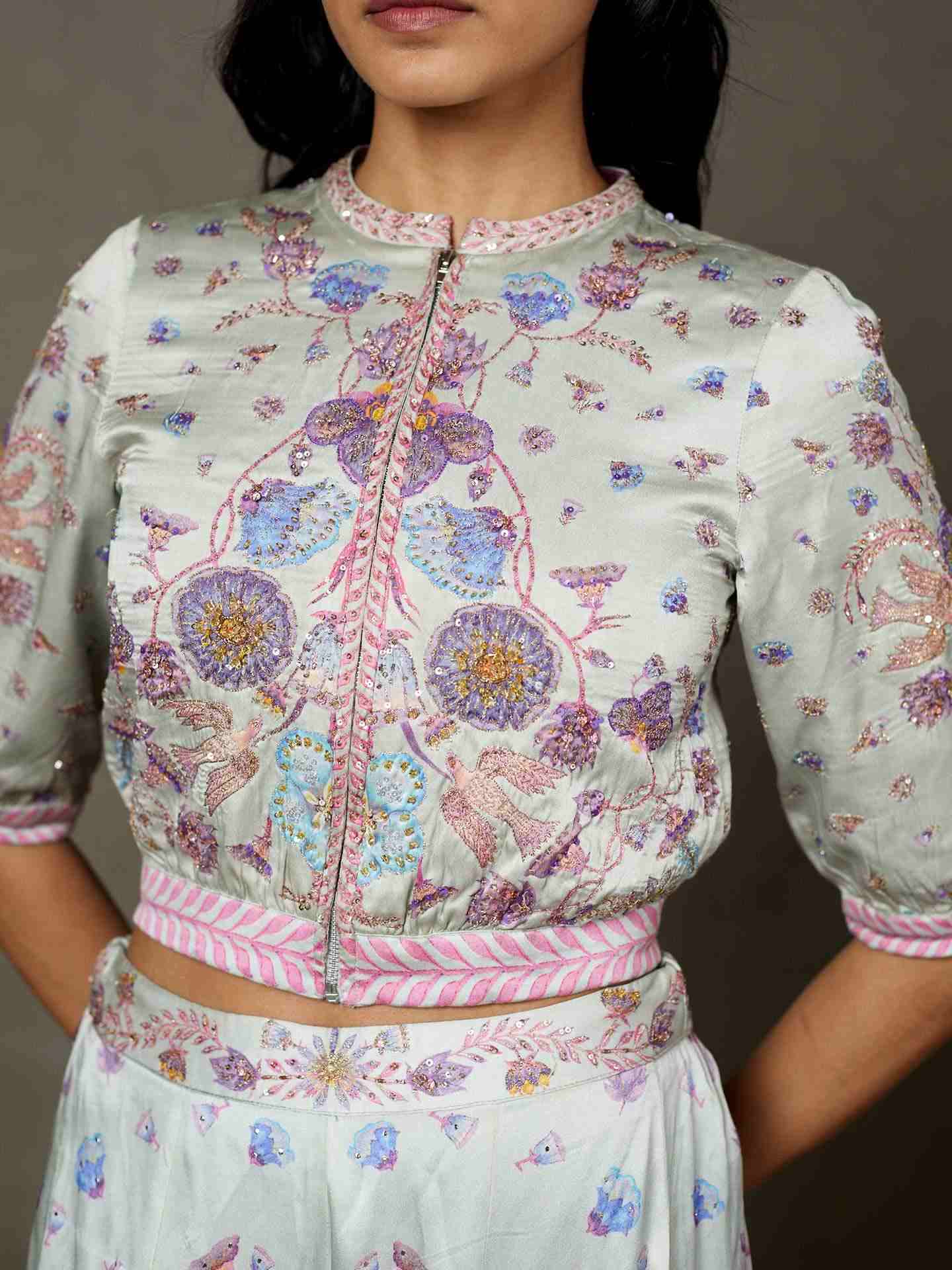Powder Blue Palace Flower Ensemble