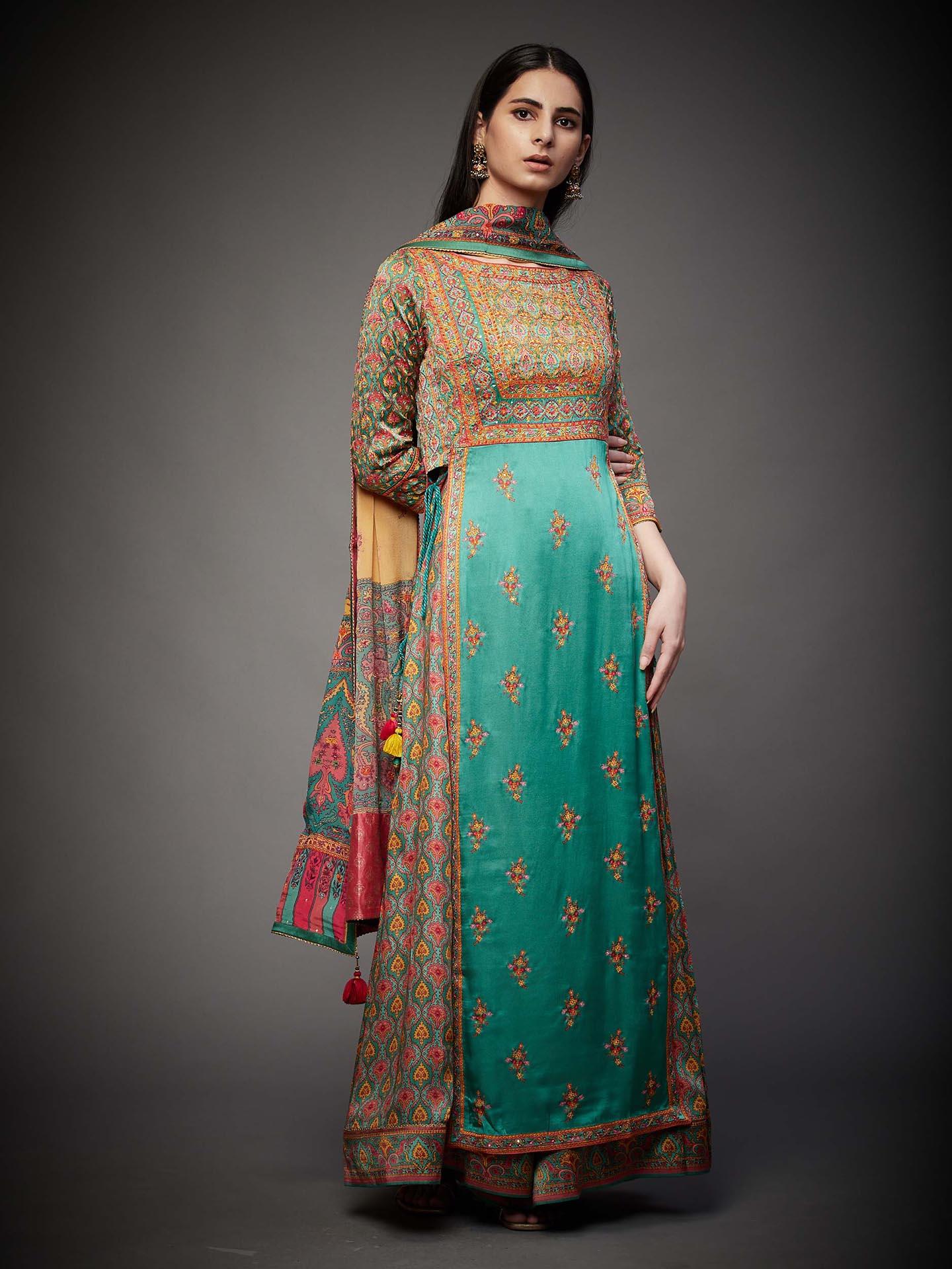 Jade & Multi Anantnag Suit Set