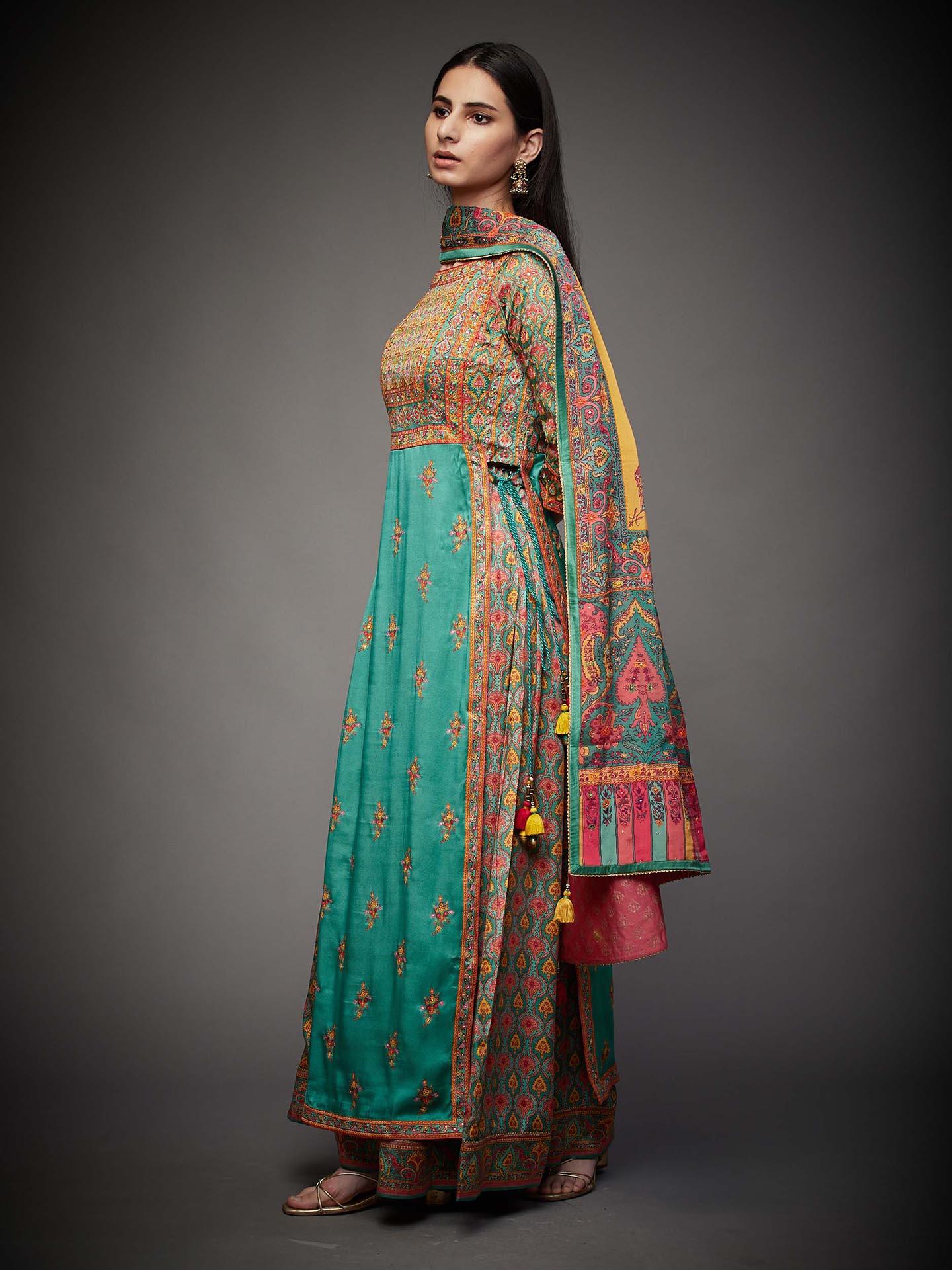 Jade & Multi Anantnag Suit Set