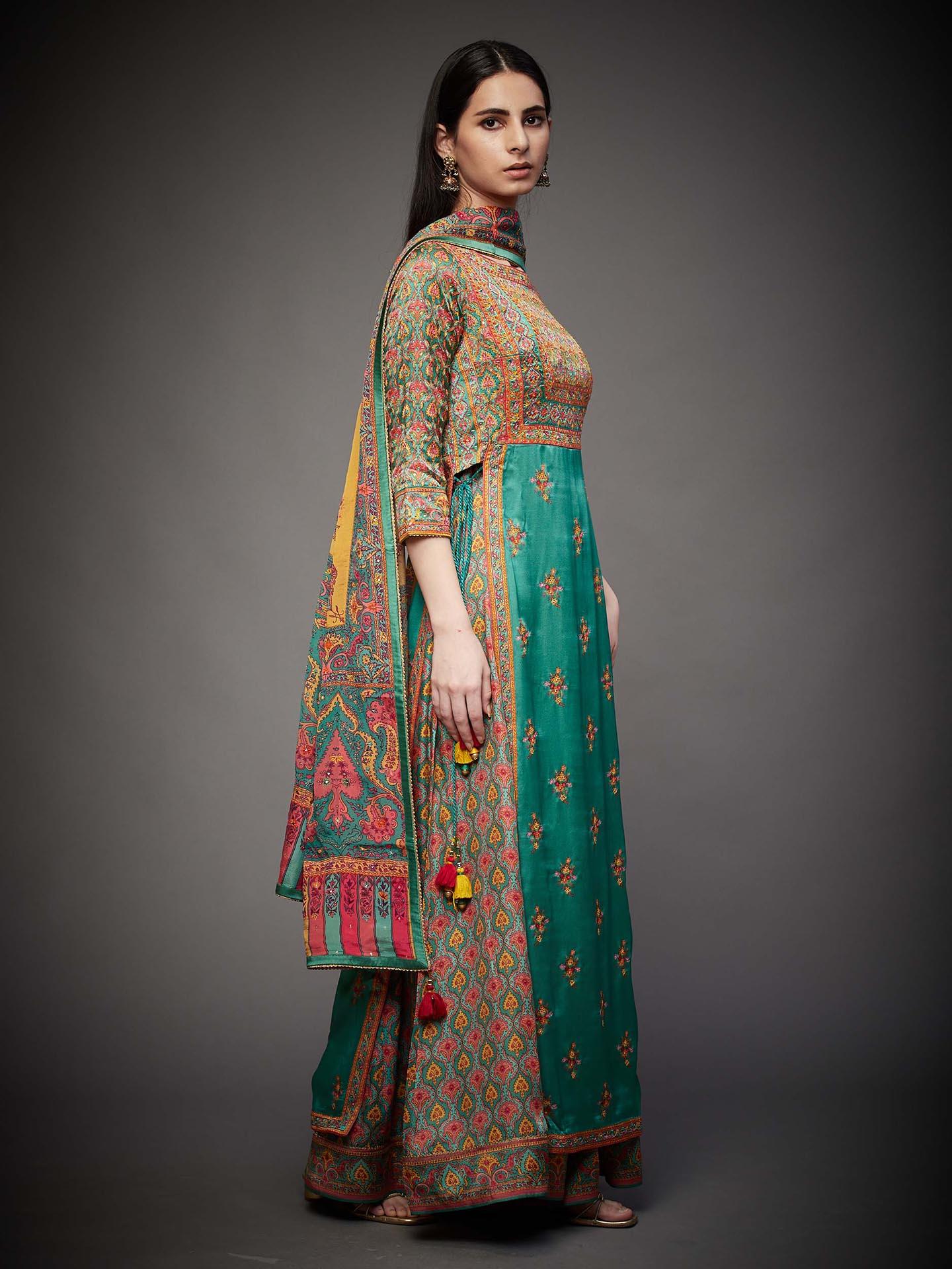 Jade & Multi Anantnag Suit Set