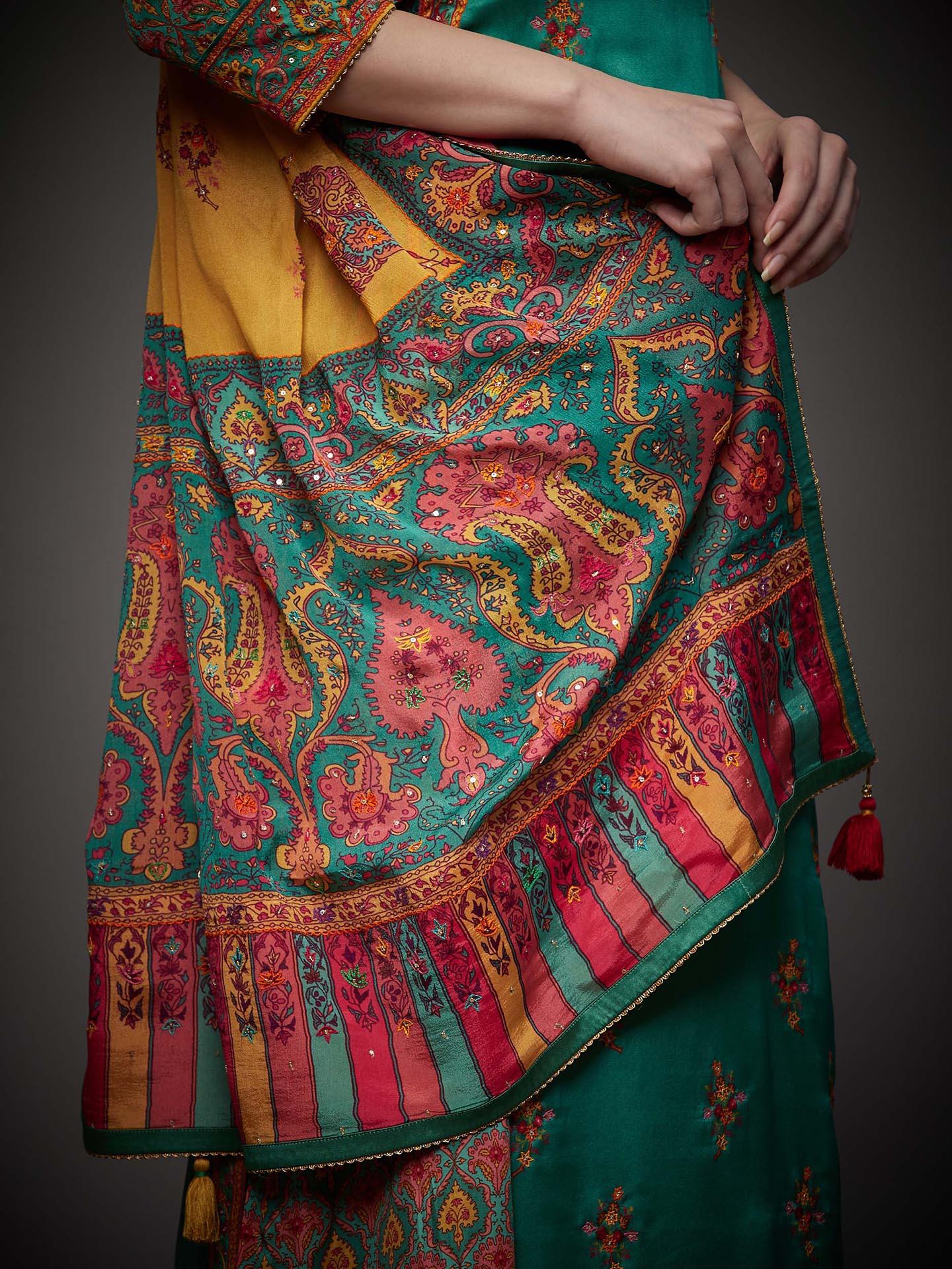 Jade & Multi Anantnag Suit Set