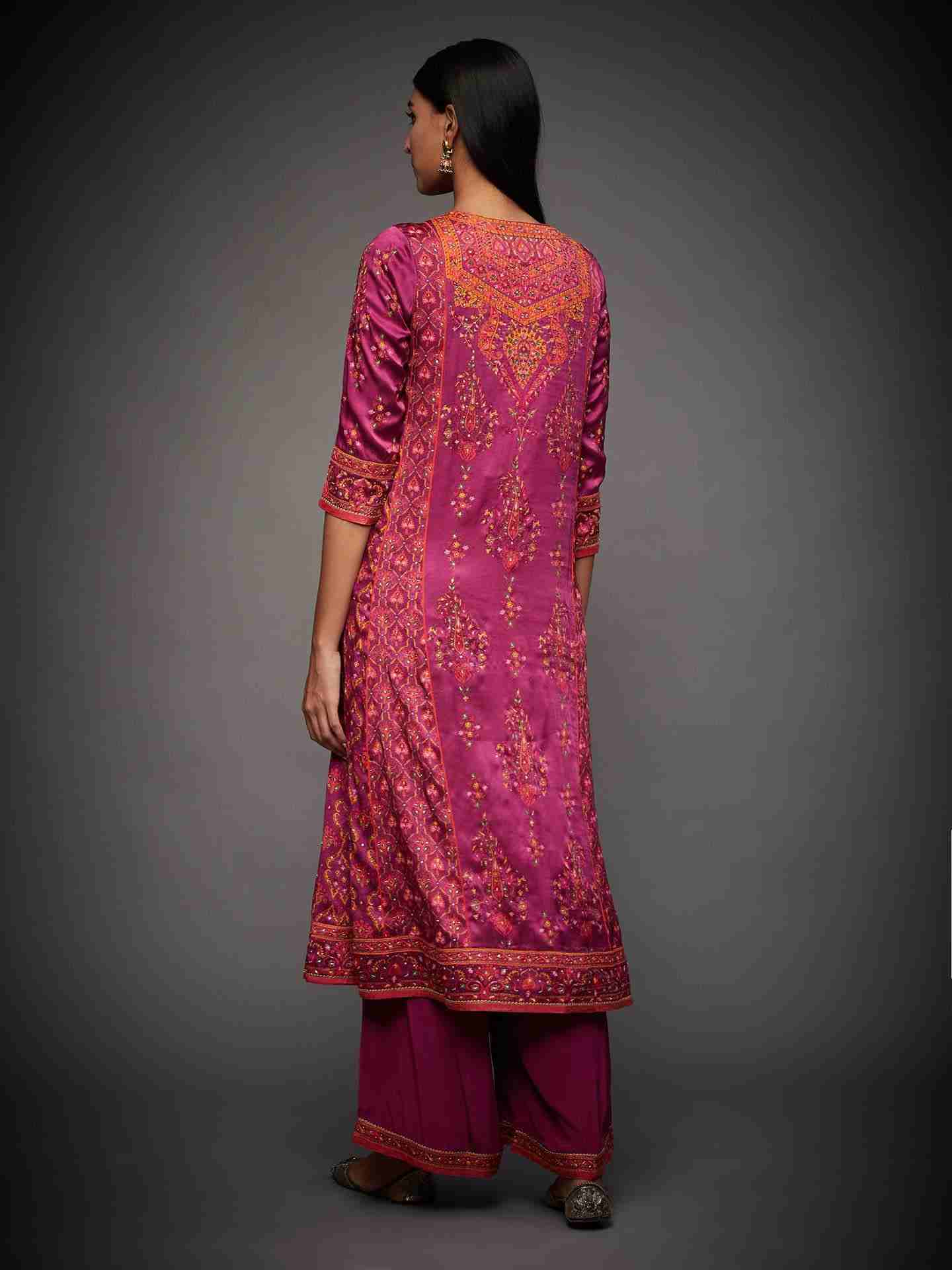 Purple & Multi Anantnag Suit Set
