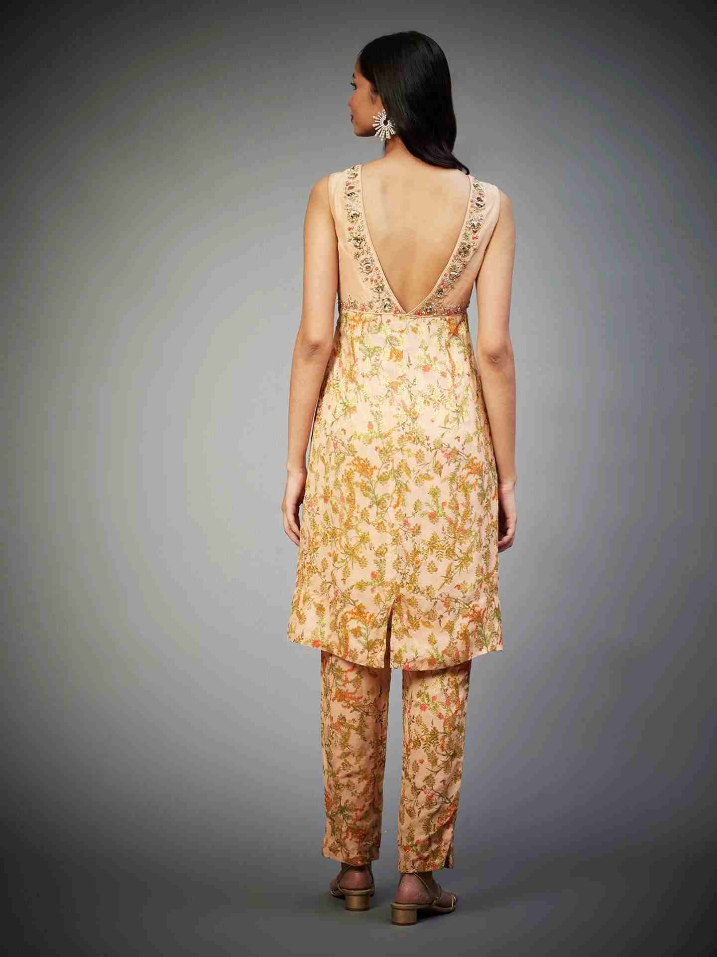 Tropical Peach Paradise Garden Suit Set