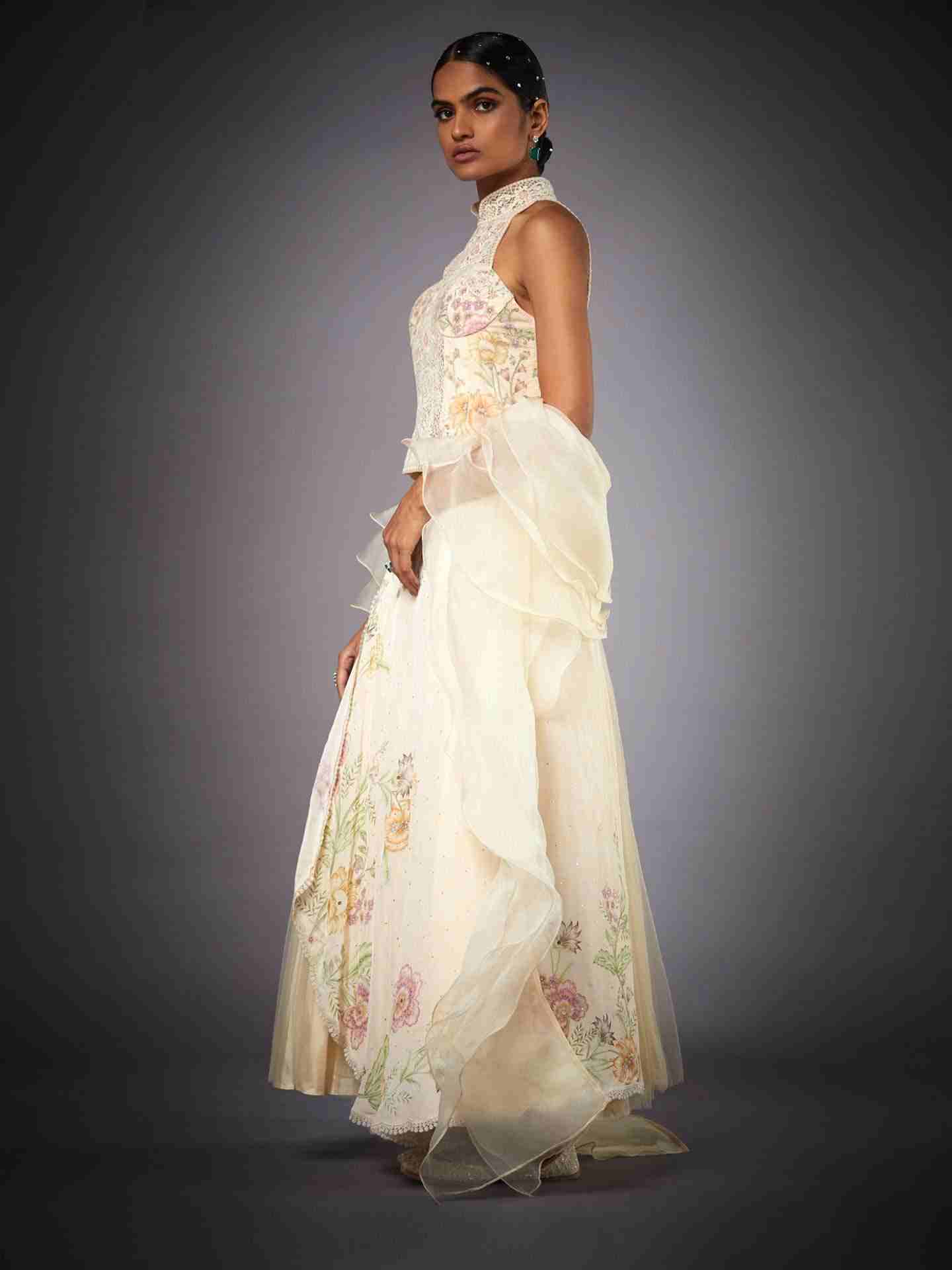 Ecru & Multi Jane Lehenga Set