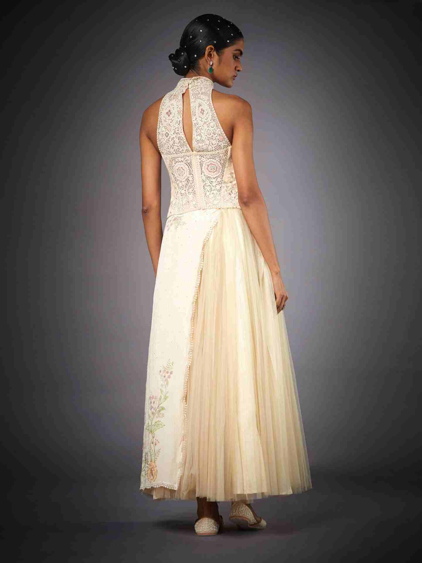 Ecru & Multi Jane Lehenga Set