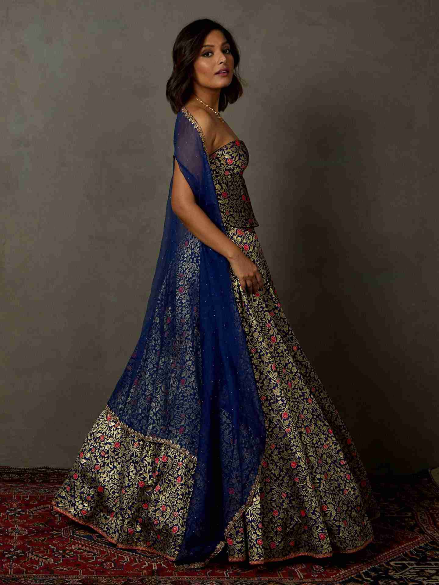 Royal Blue Kanika Lehenga Set