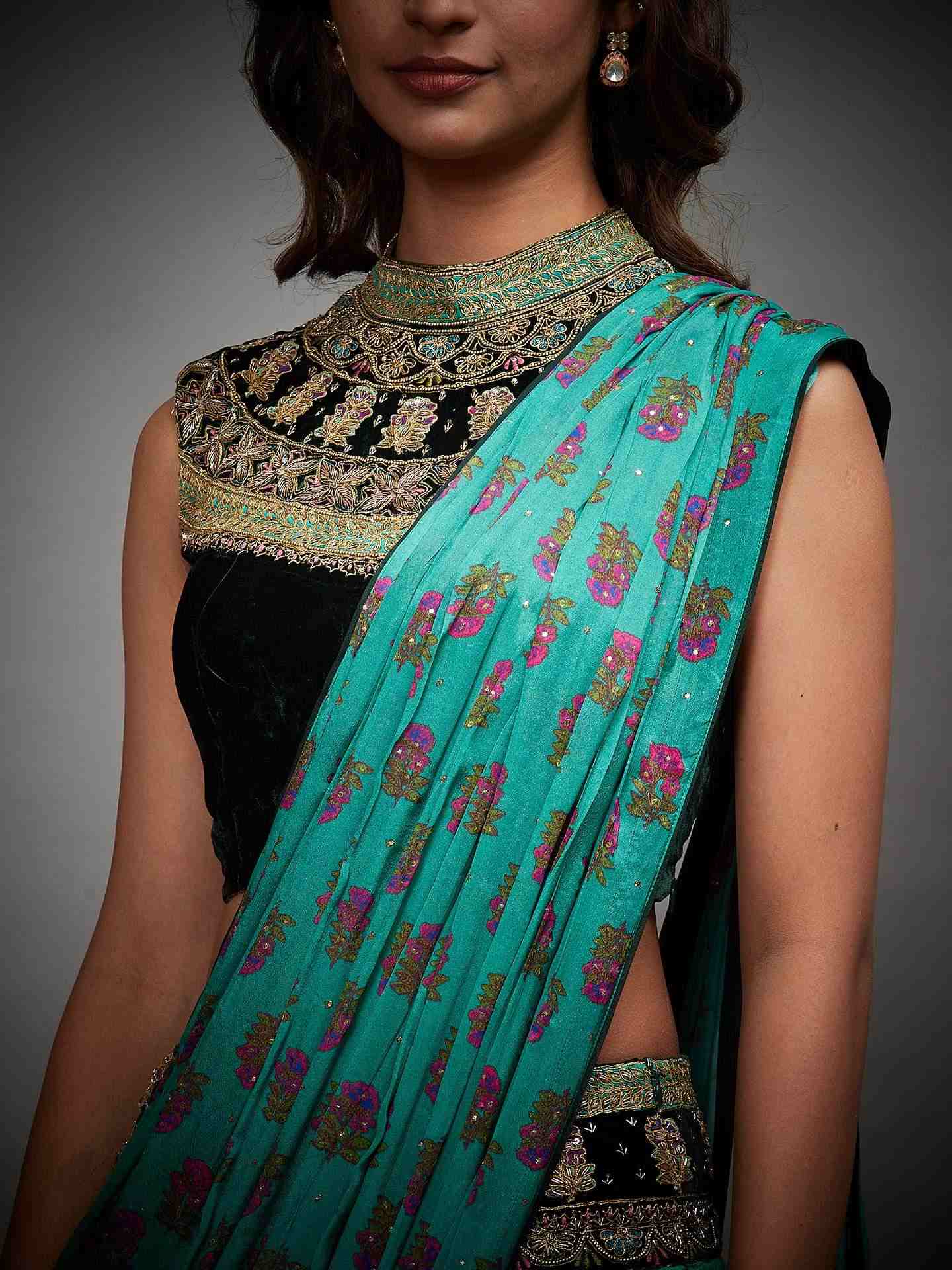 Bottle Green & Jade Green Ketki Lehenga Set