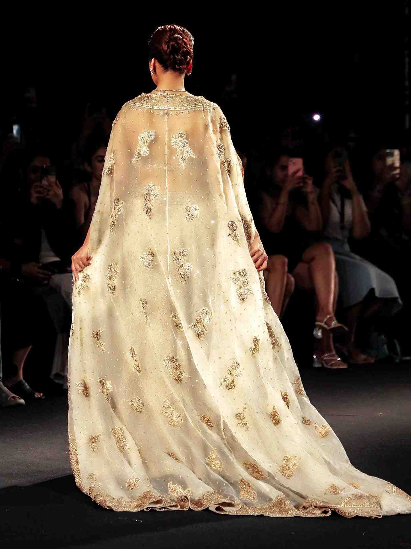 Beige Mehroz Lehenga Set