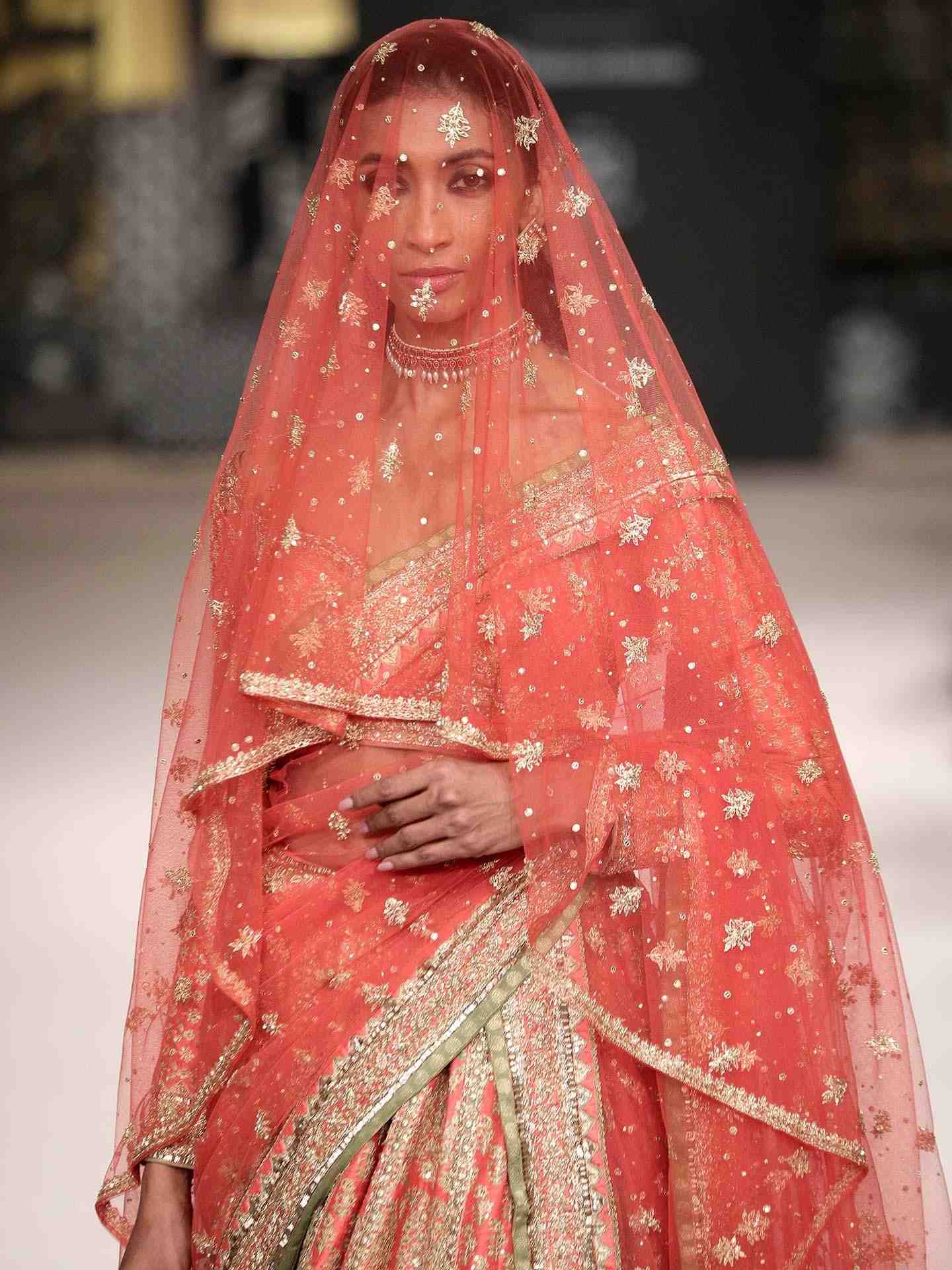 Coral Pink Keya Lehenga Set