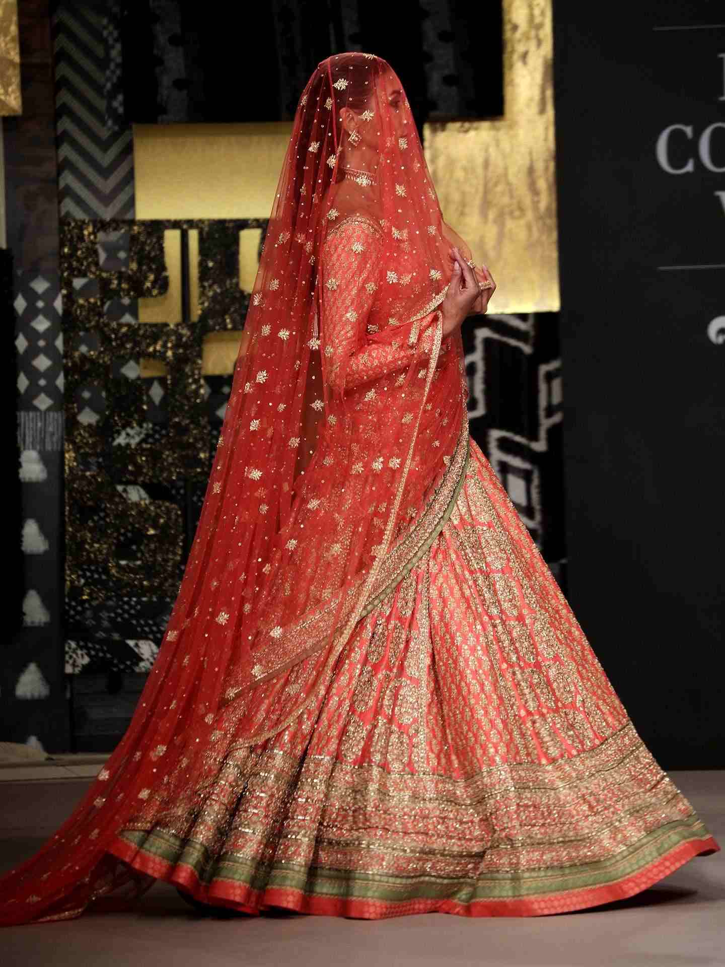 Coral Pink Keya Lehenga Set