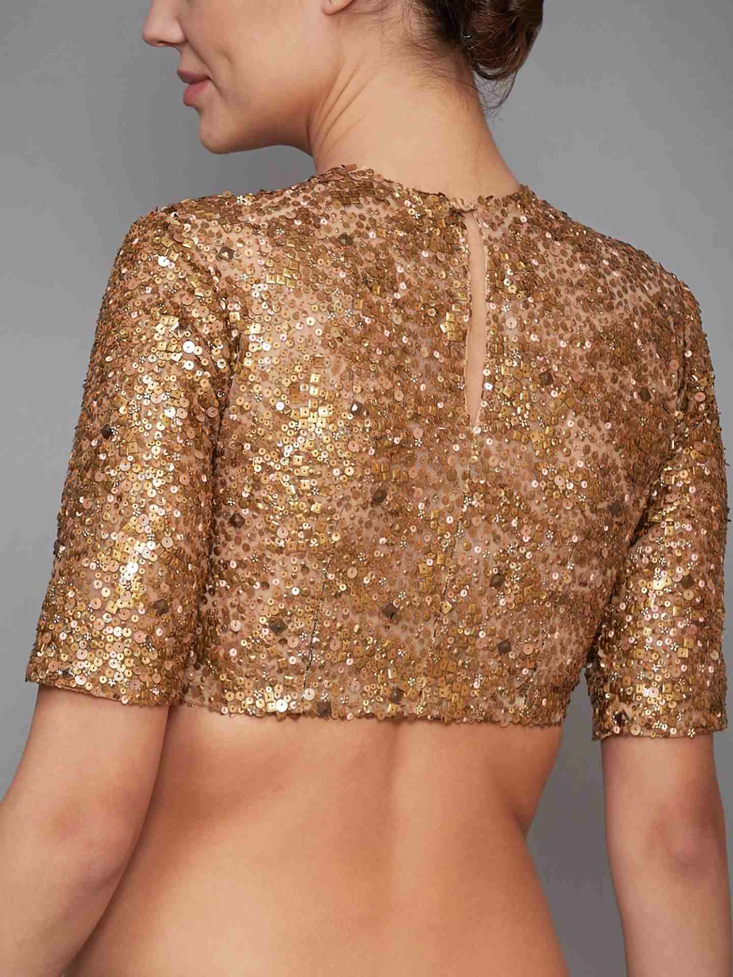 Gold  Bollywood Bling Blouse