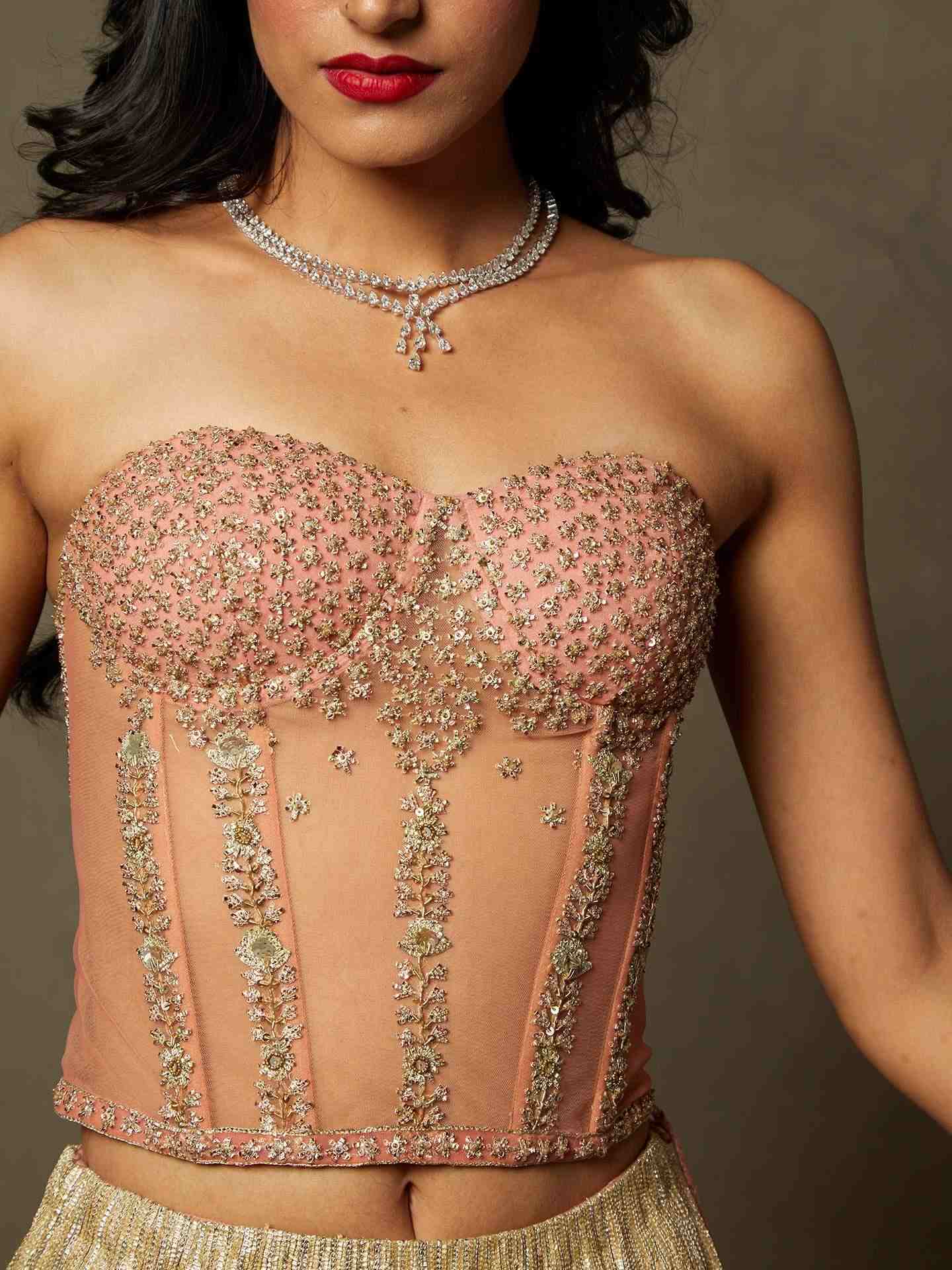 Blush Peach Chanda Blouse