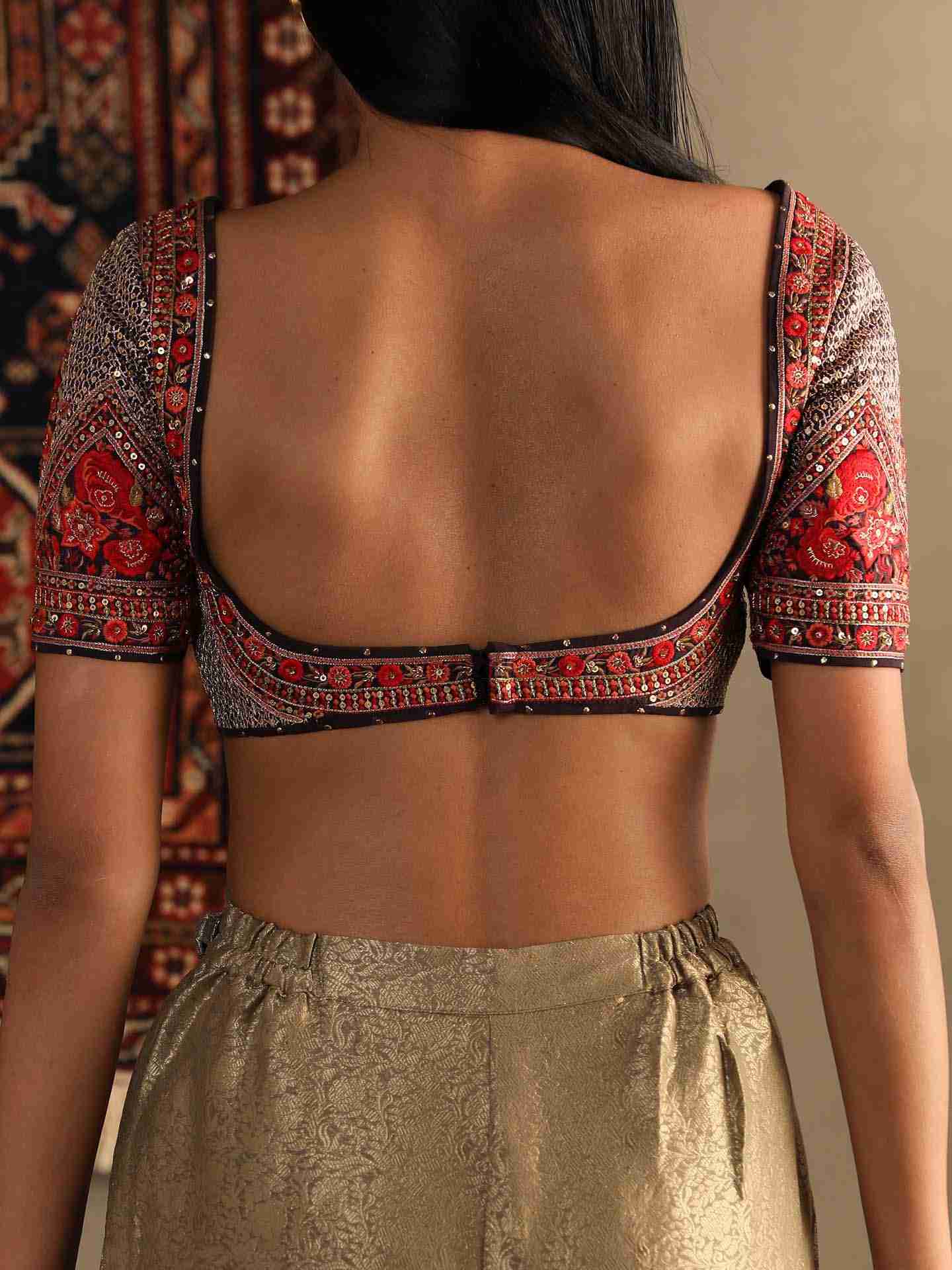 Wine Salsa Red Camilee Blouse