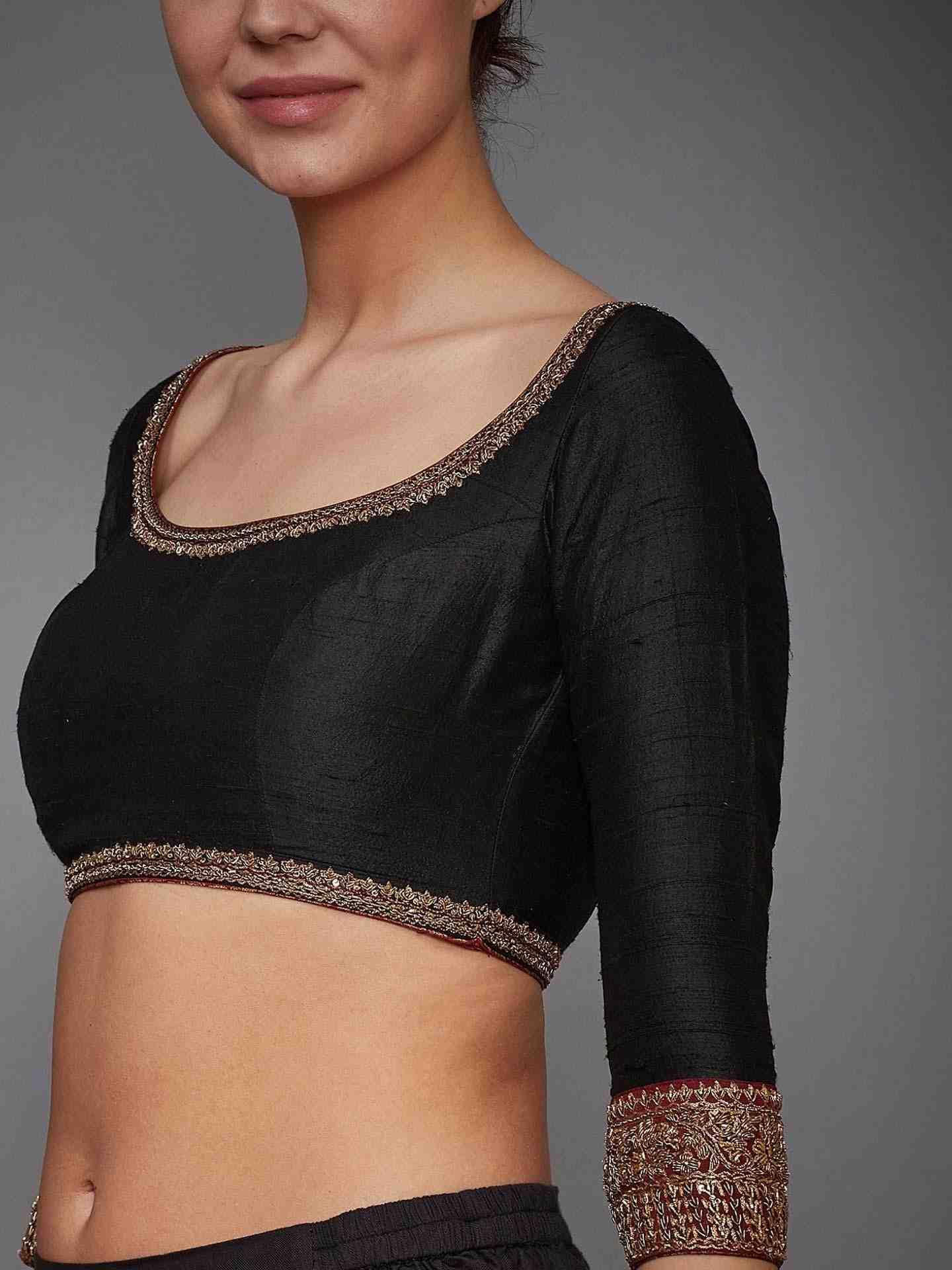 Black Parampara Zardozi Blouse