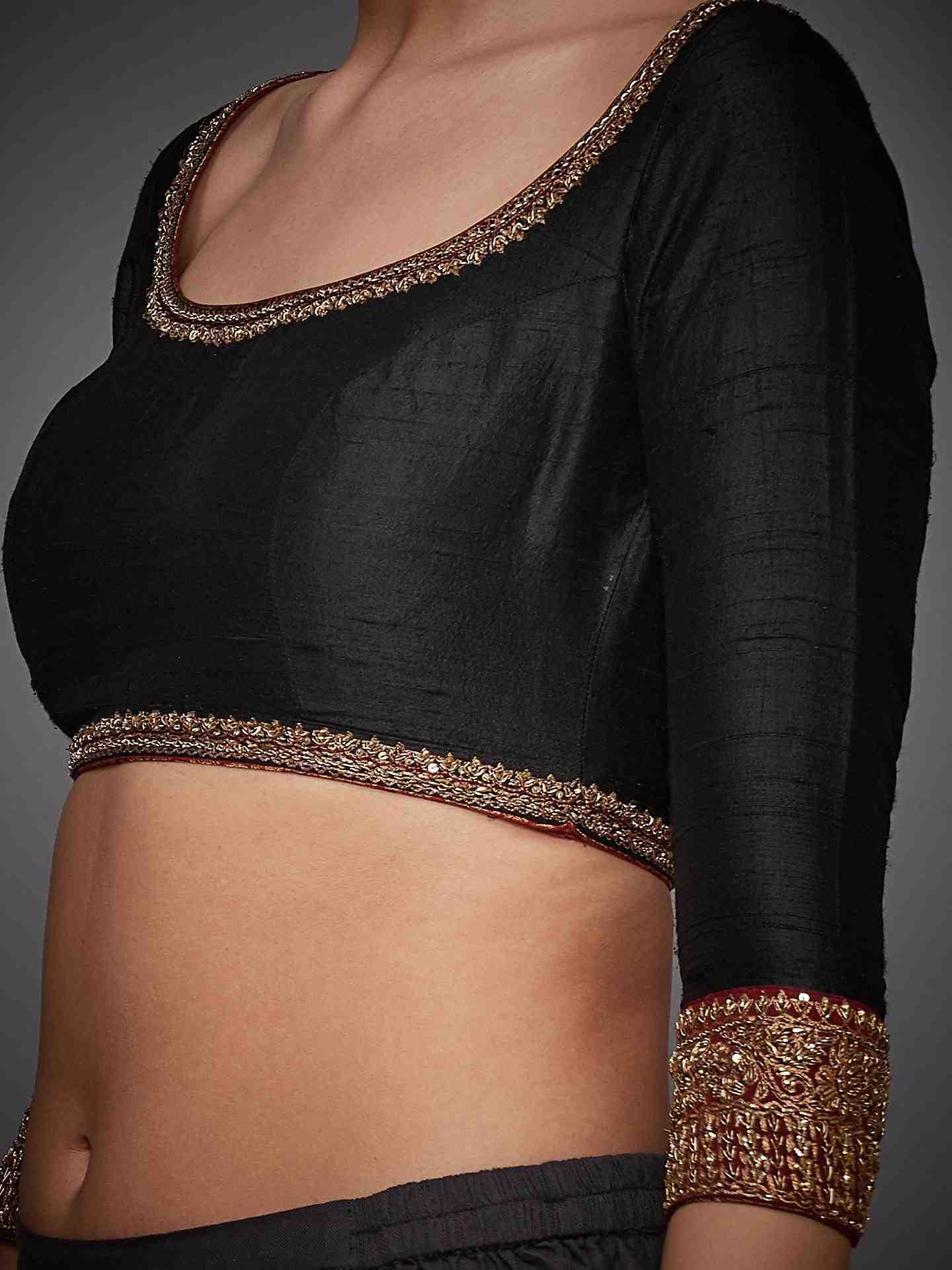 Black Parampara Zardozi Blouse