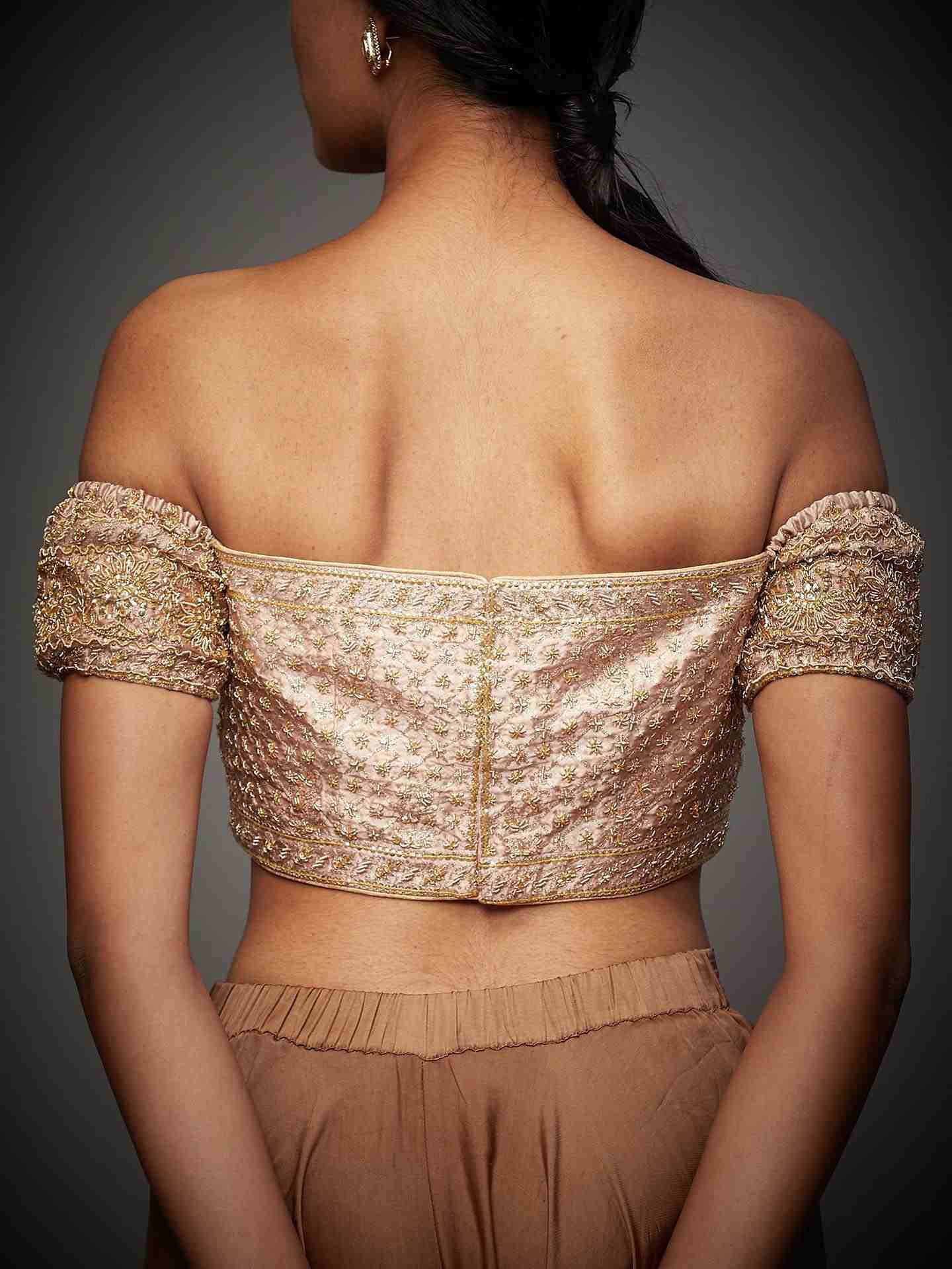 Beige Tania Zardozi Blouse