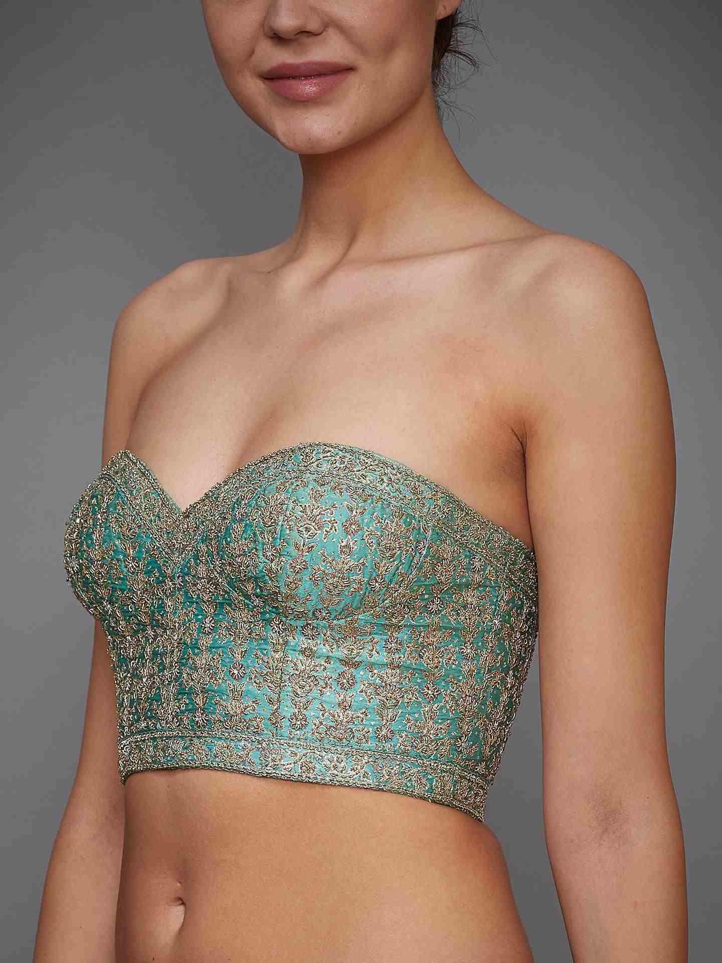 Turquoise Aditi Blouse