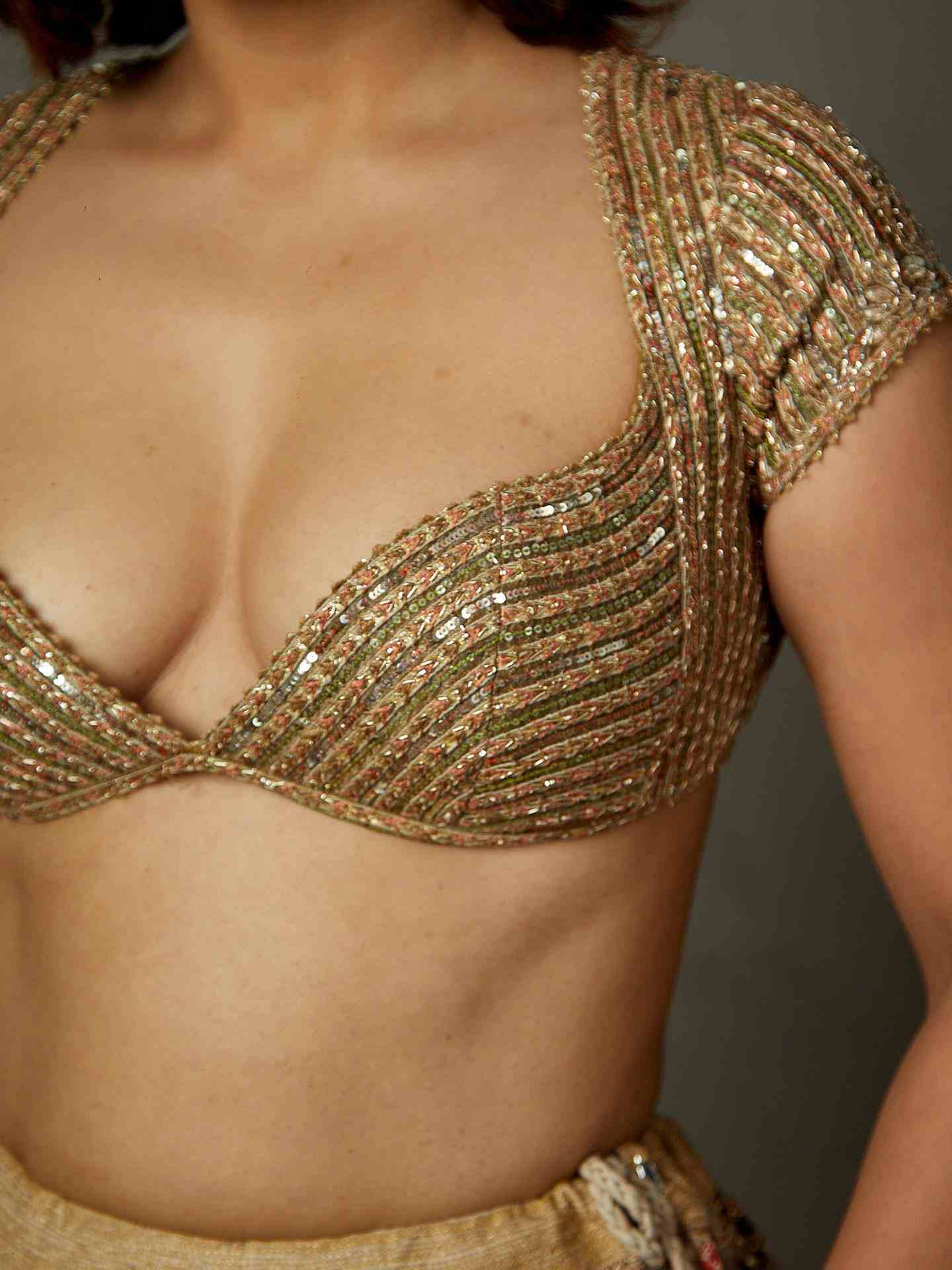 Antique Gold Rajwadi Blouse