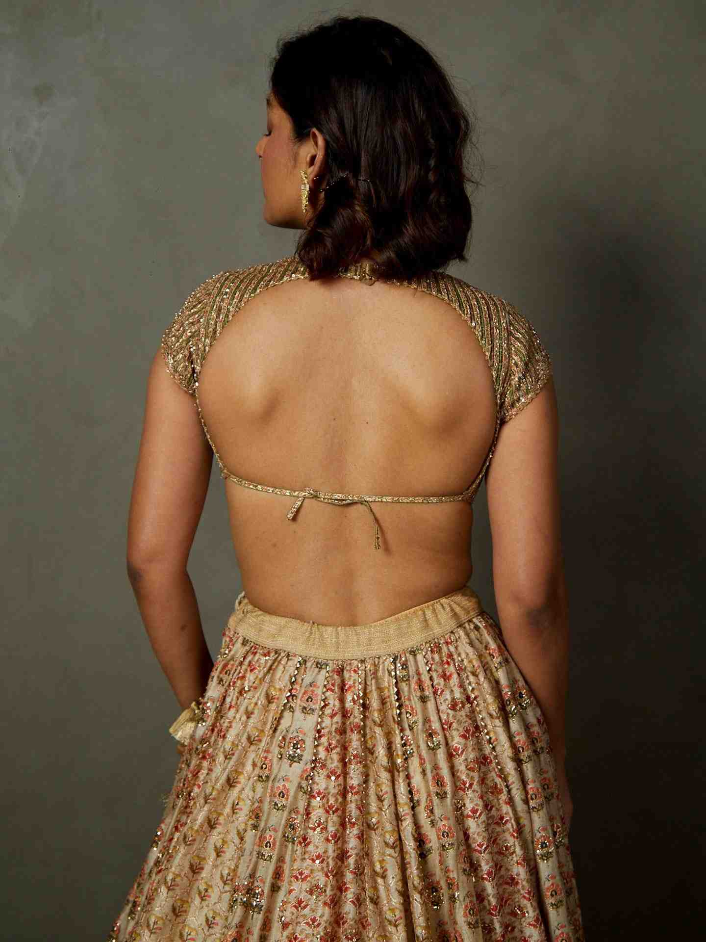 Antique Gold Rajwadi Blouse