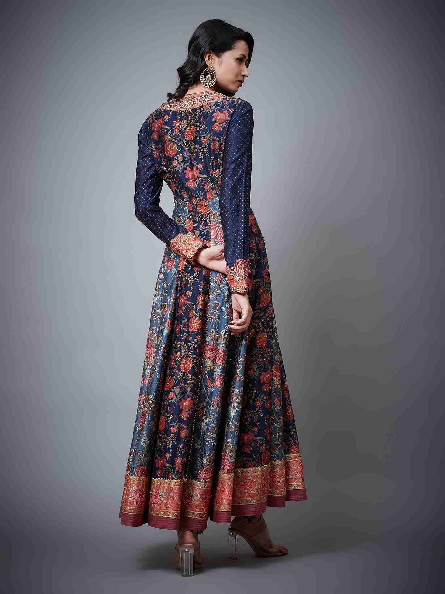 Navy & Multi Navina Anarkali Suit