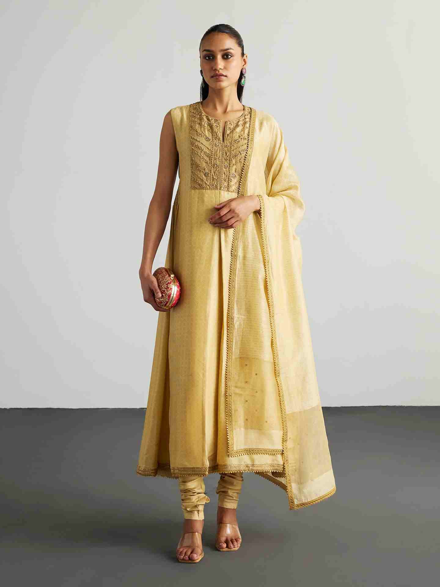 Gold Kusum Suit Set