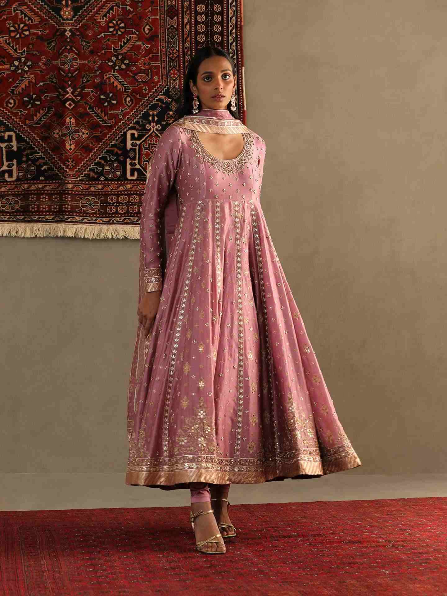 Mauve Chandrika Anarkali Suit