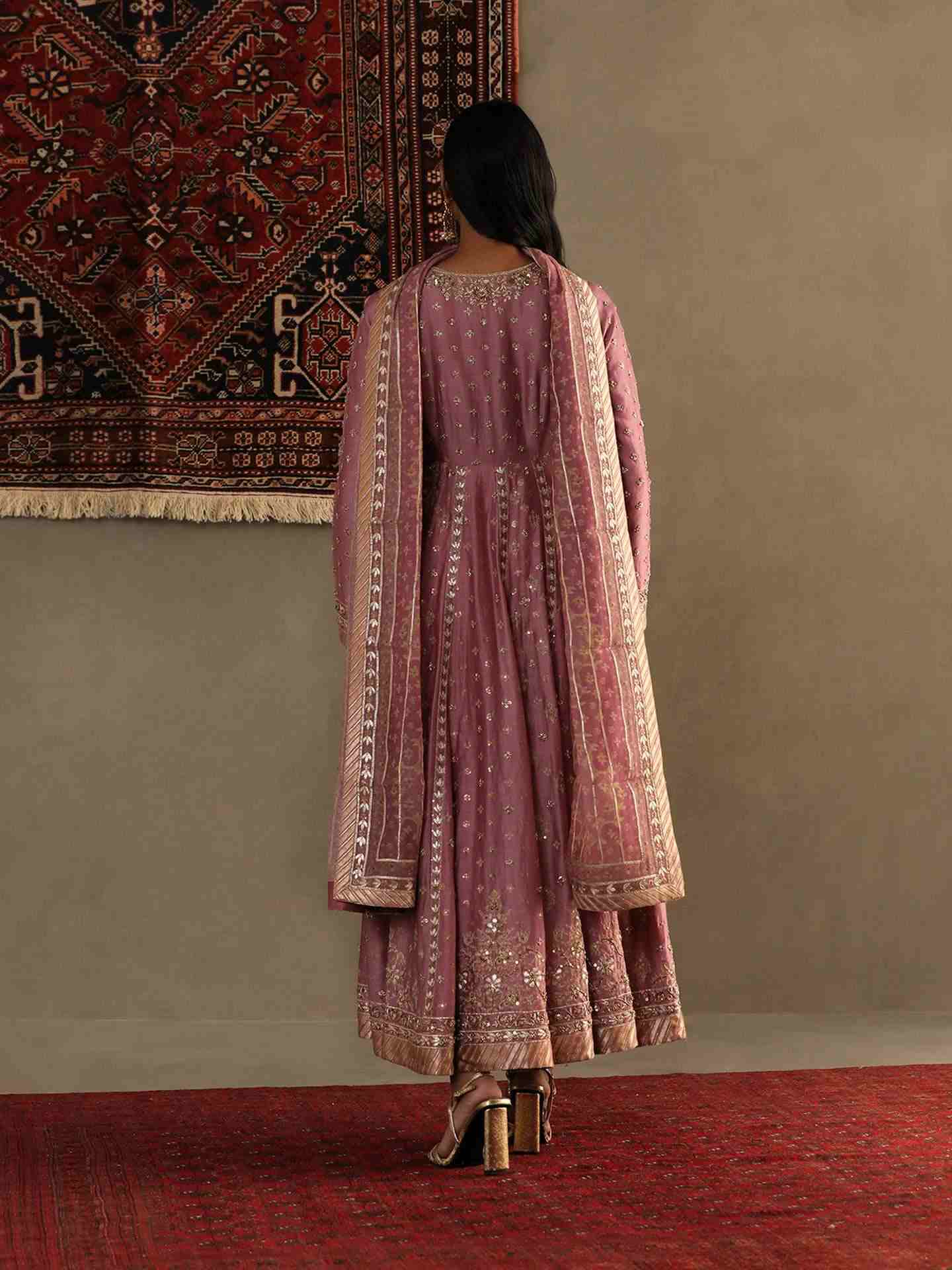 Mauve Chandrika Anarkali Suit