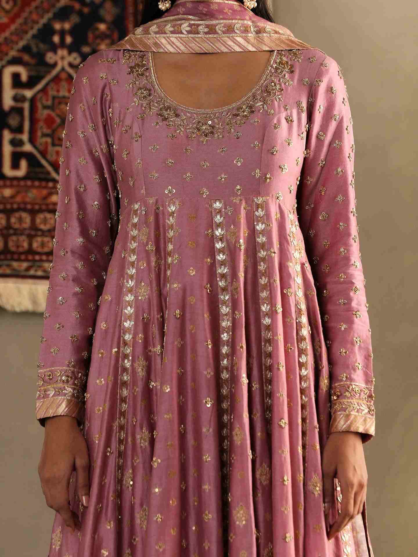 Mauve Chandrika Anarkali Suit
