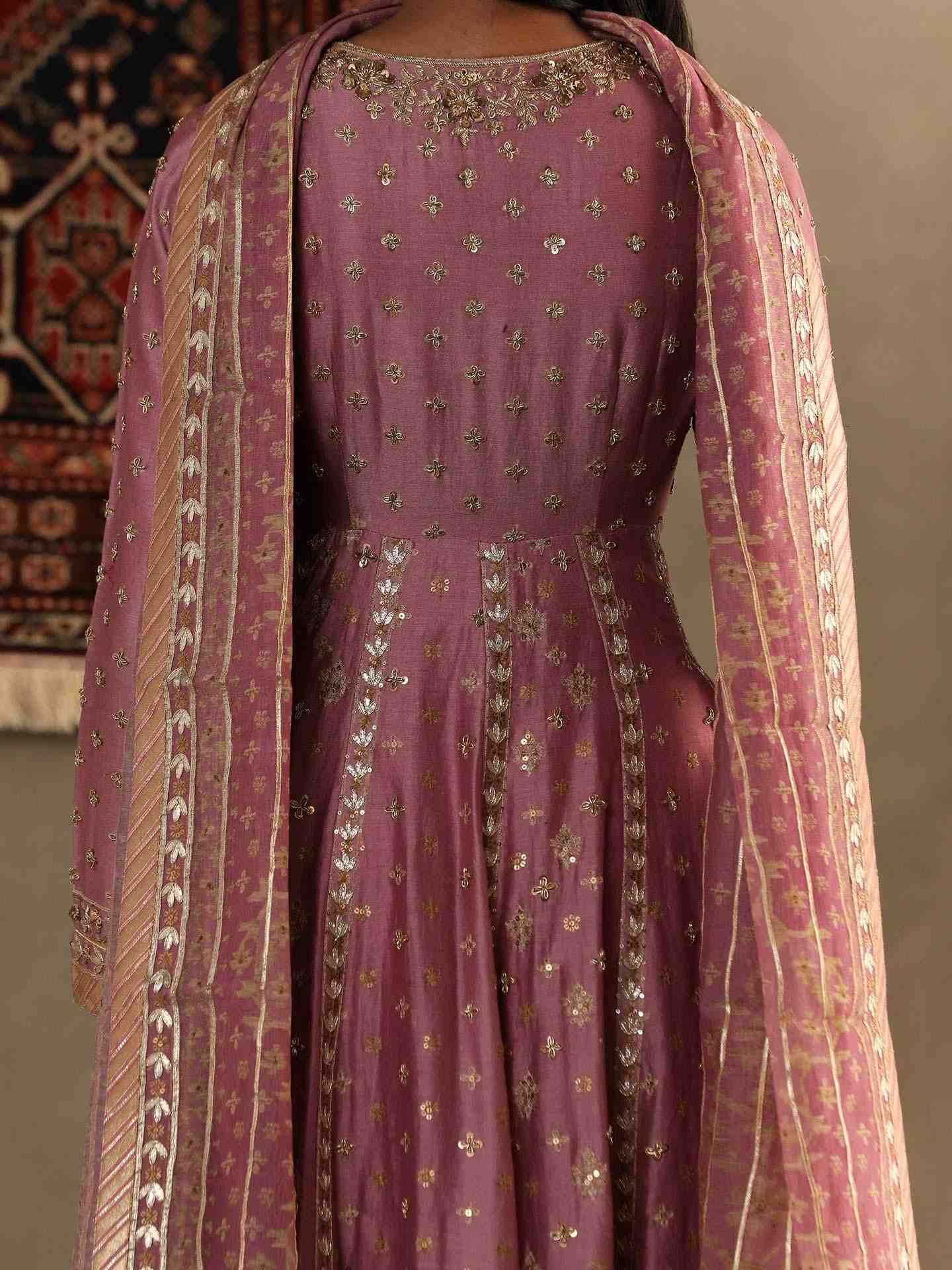 Mauve Chandrika Anarkali Suit