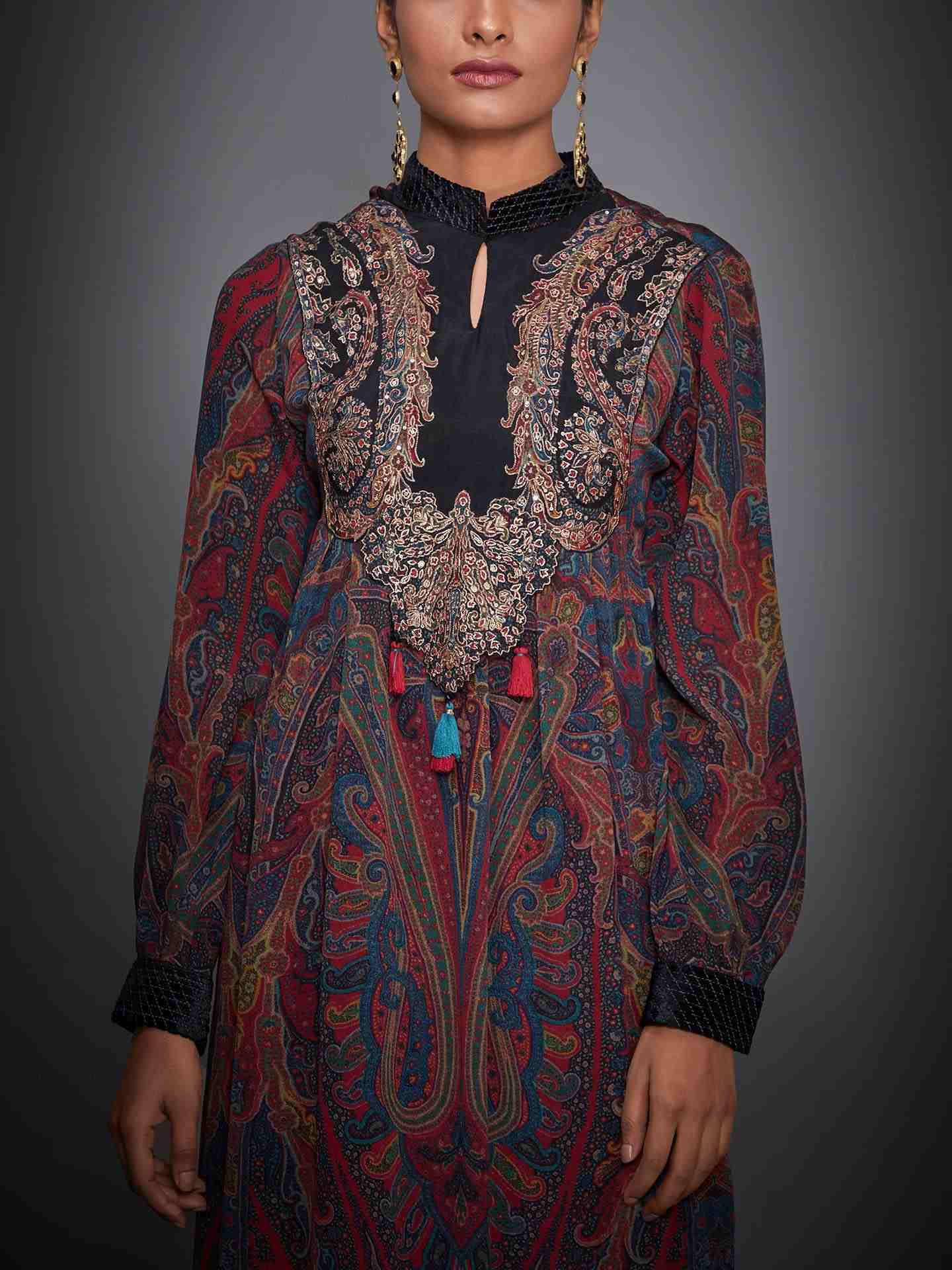 Black & Multi Nagina Suit Set