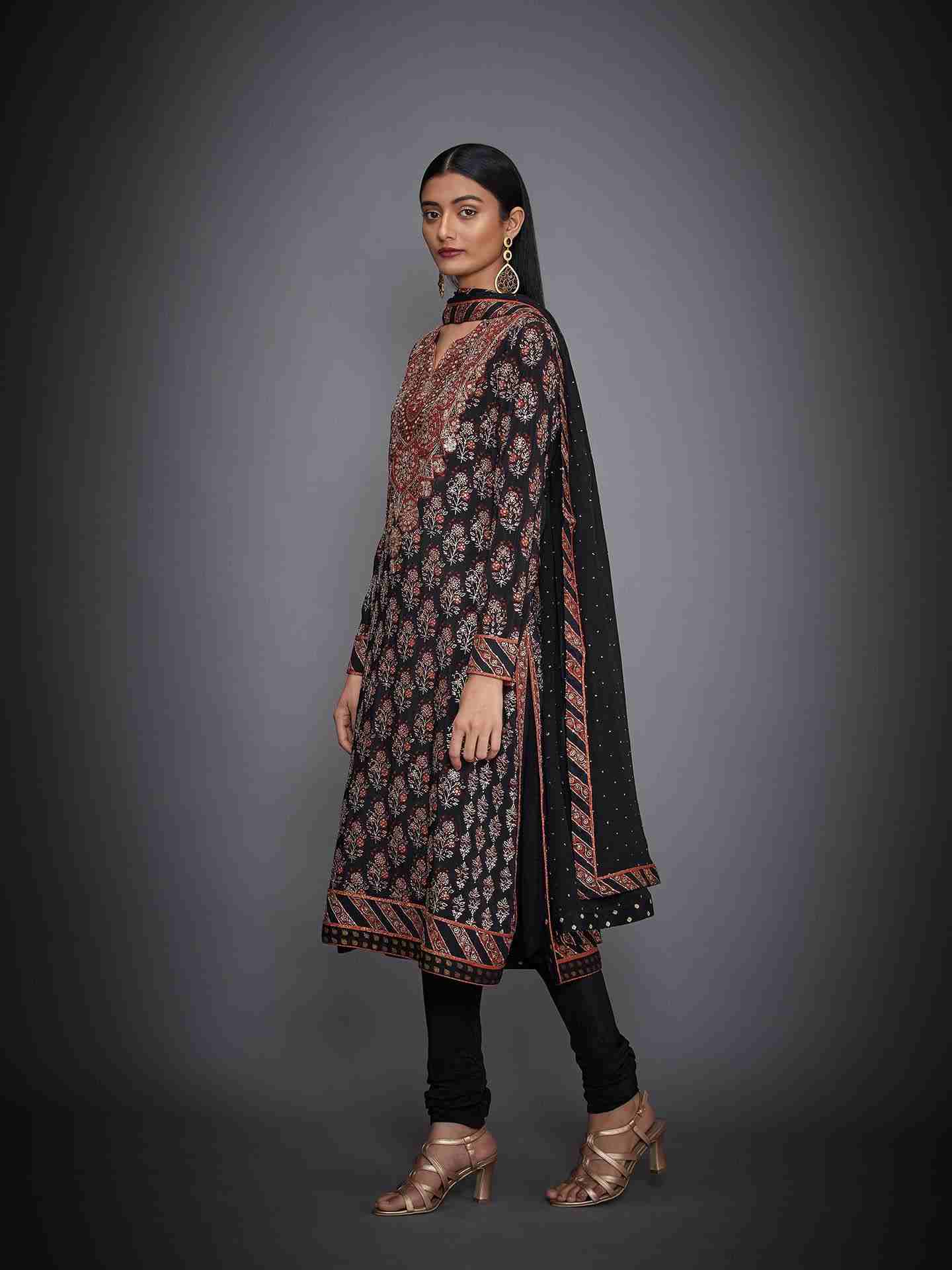 Black & Rust Cheepa Suit Set