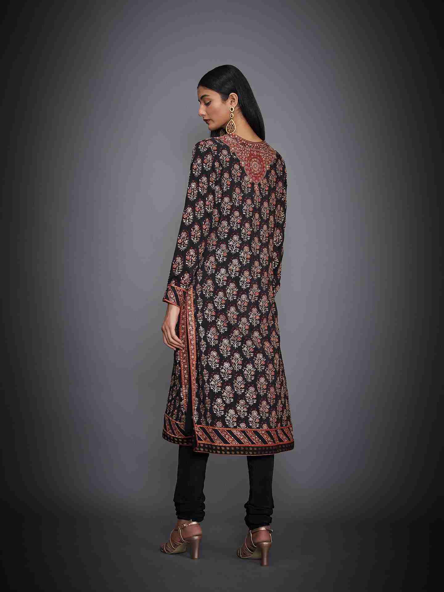 Black & Rust Cheepa Suit Set