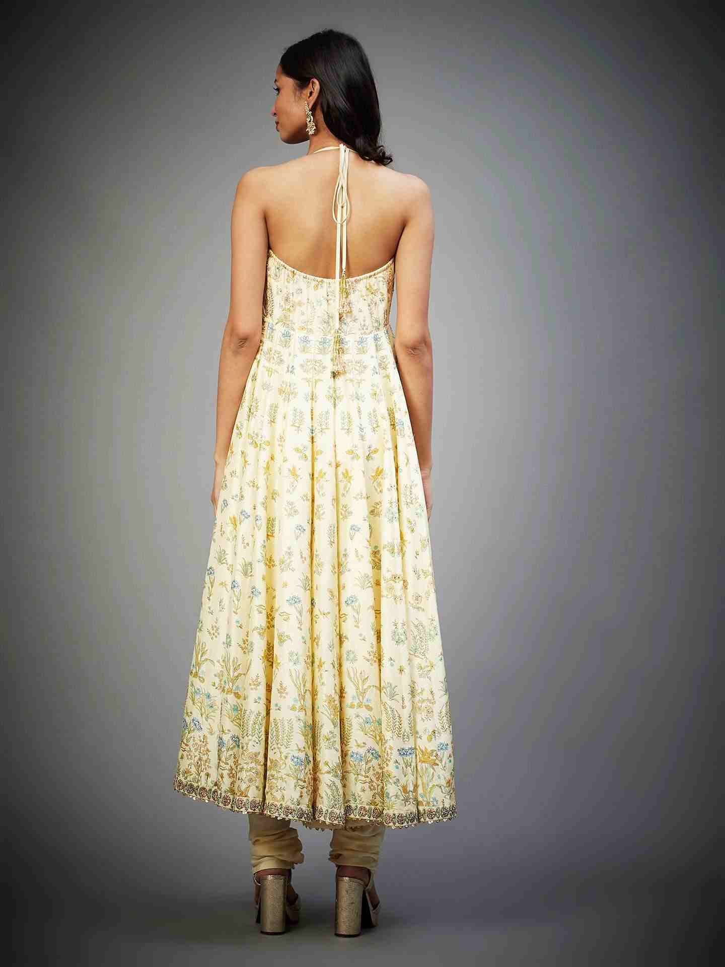 Ecru & Multi Nazli Anarkali Suit