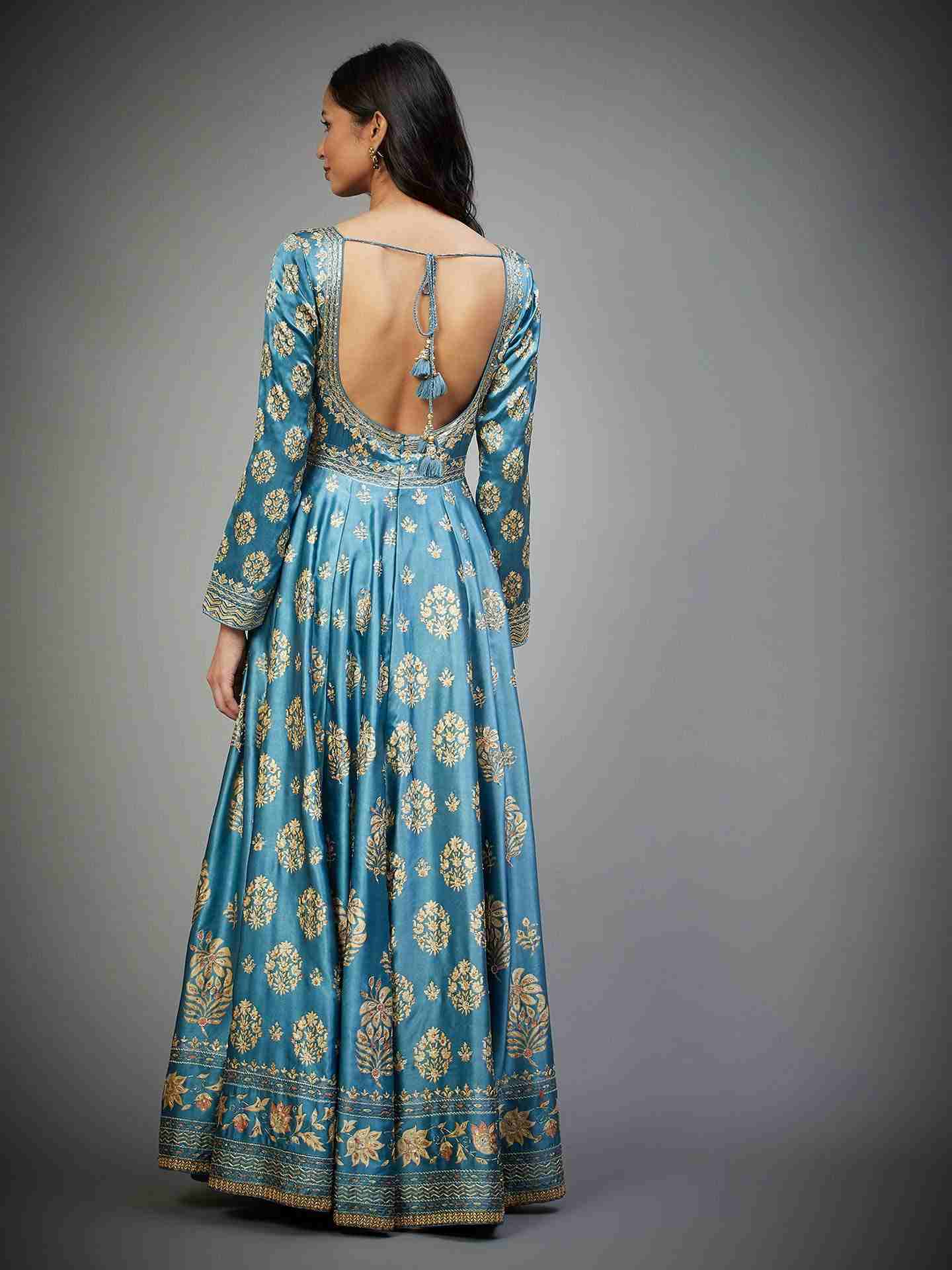Blue Agora Jasmine Anarkali Suit