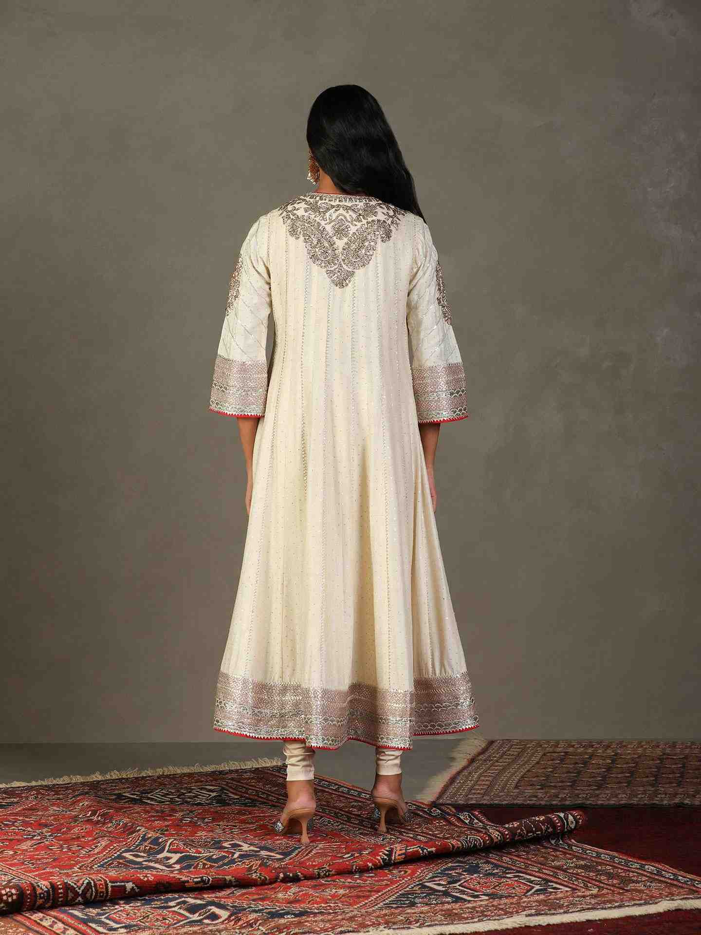 Off White Bhawani Anarkali Suit