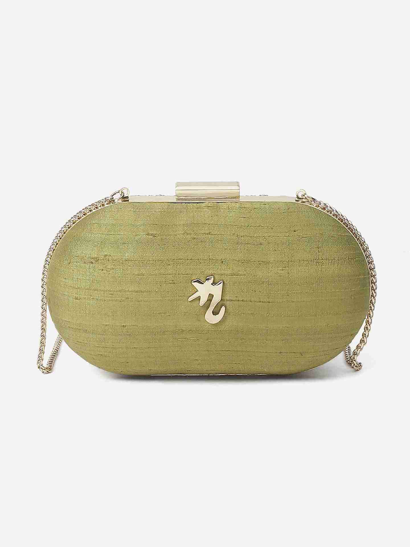 Apple Green Dilara Clutch