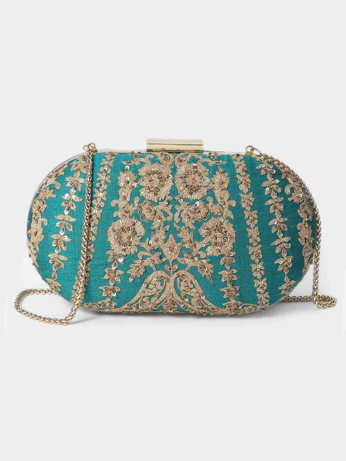 Emerald Narmada Clutch