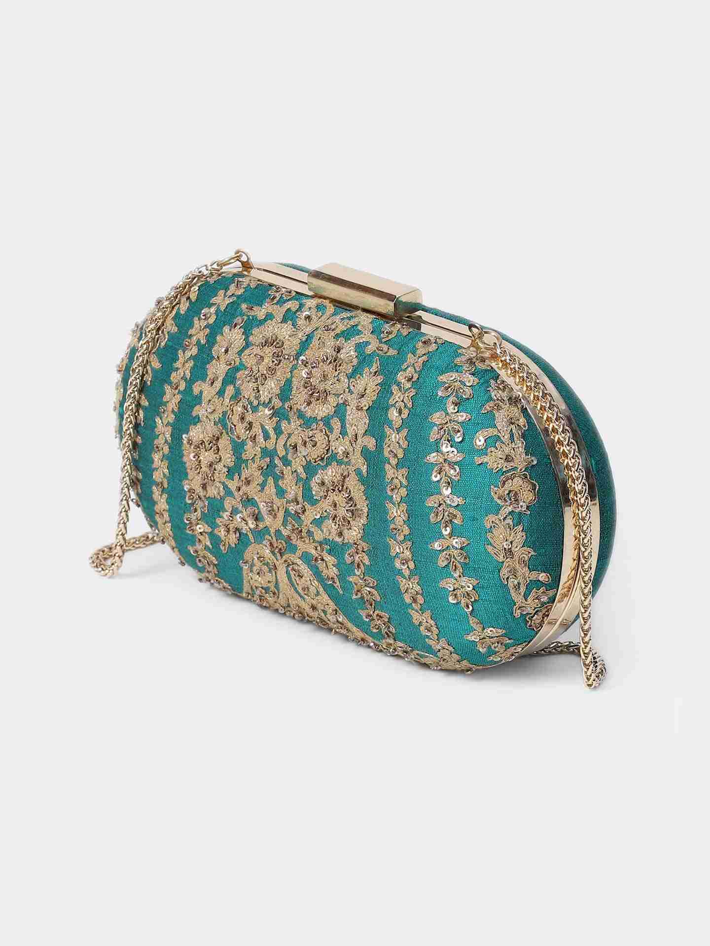 Emerald Narmada Clutch