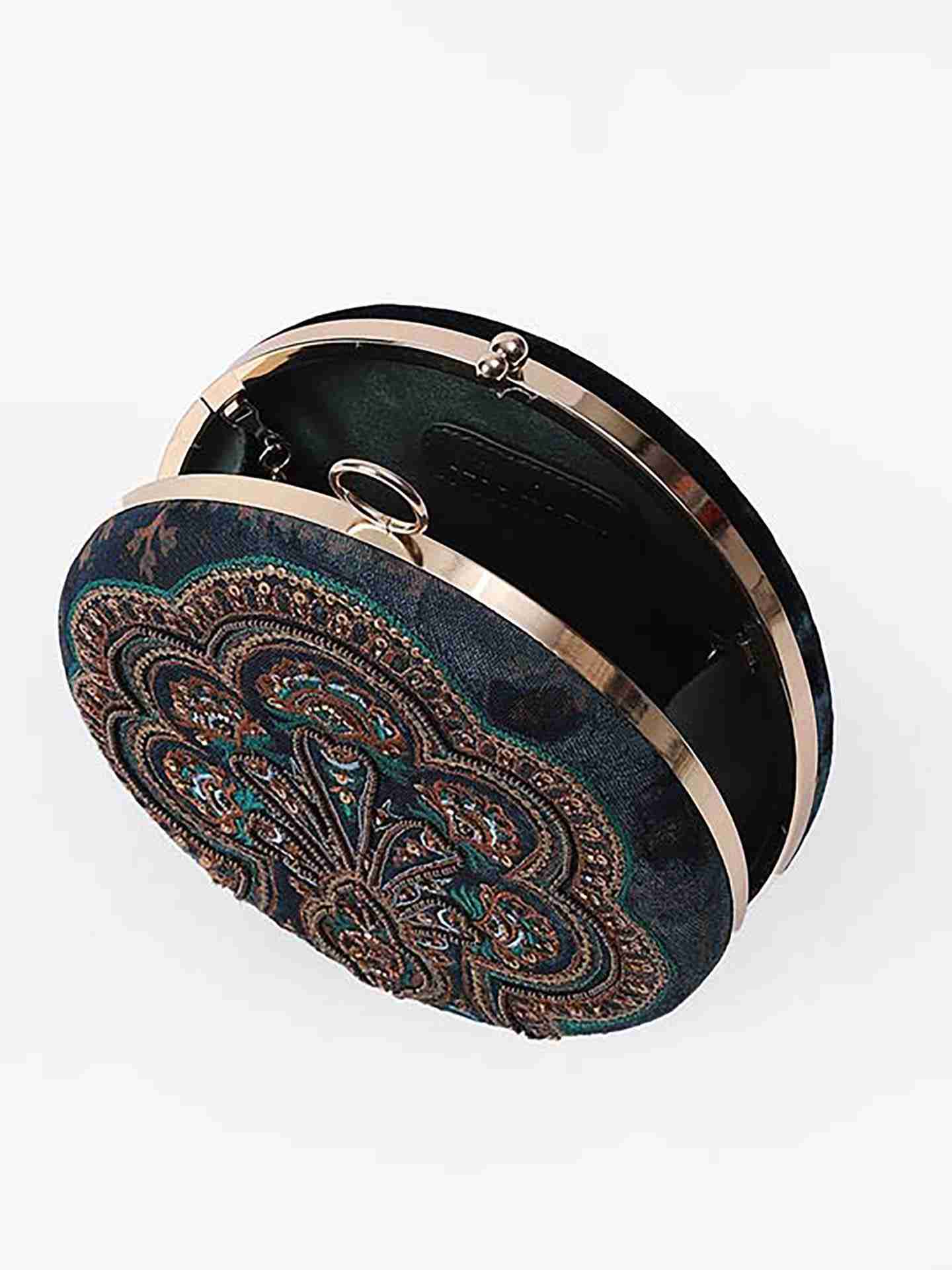 Teal Harwana Clutch