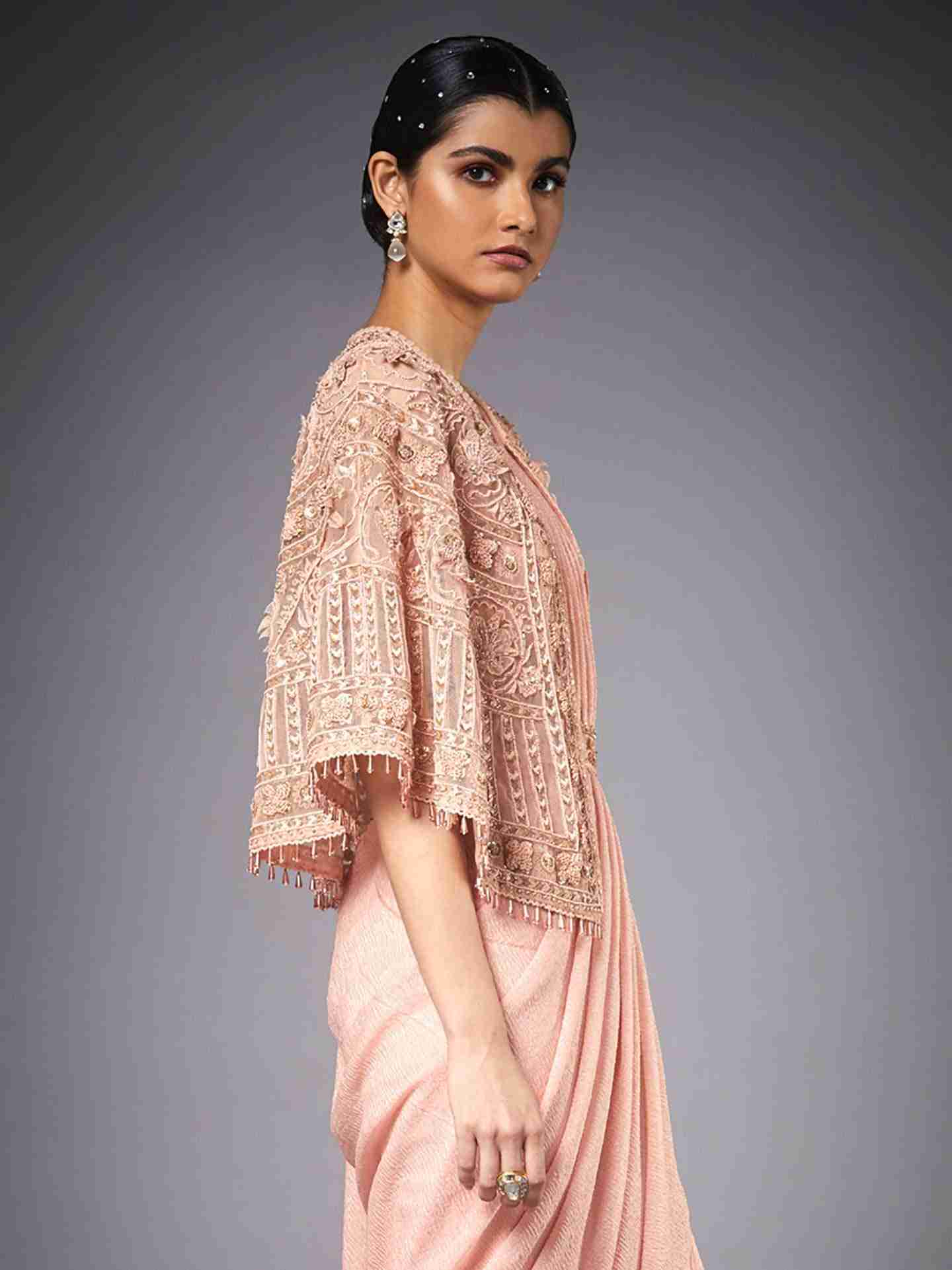 Peach Florance Cape